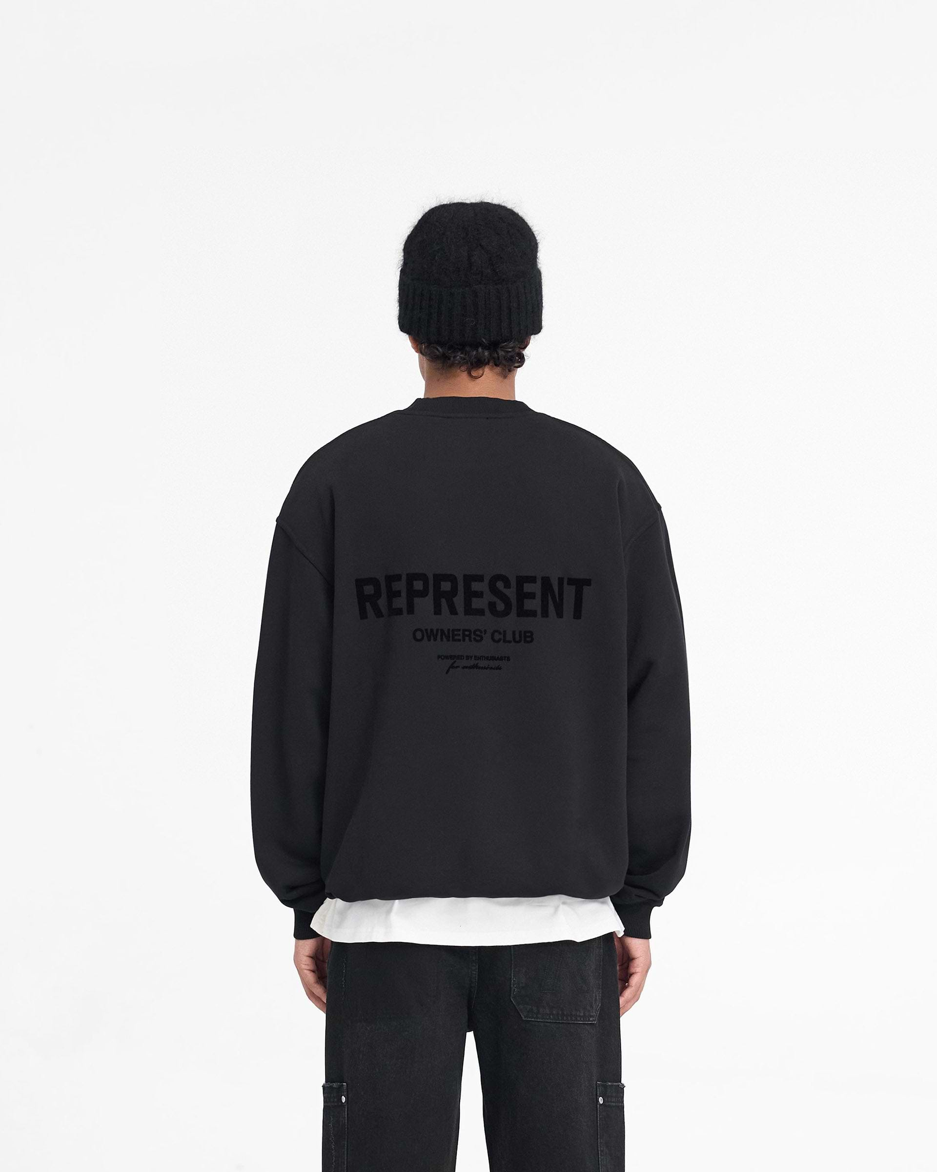 Represent Owners Club Flocked Sweater - Noir