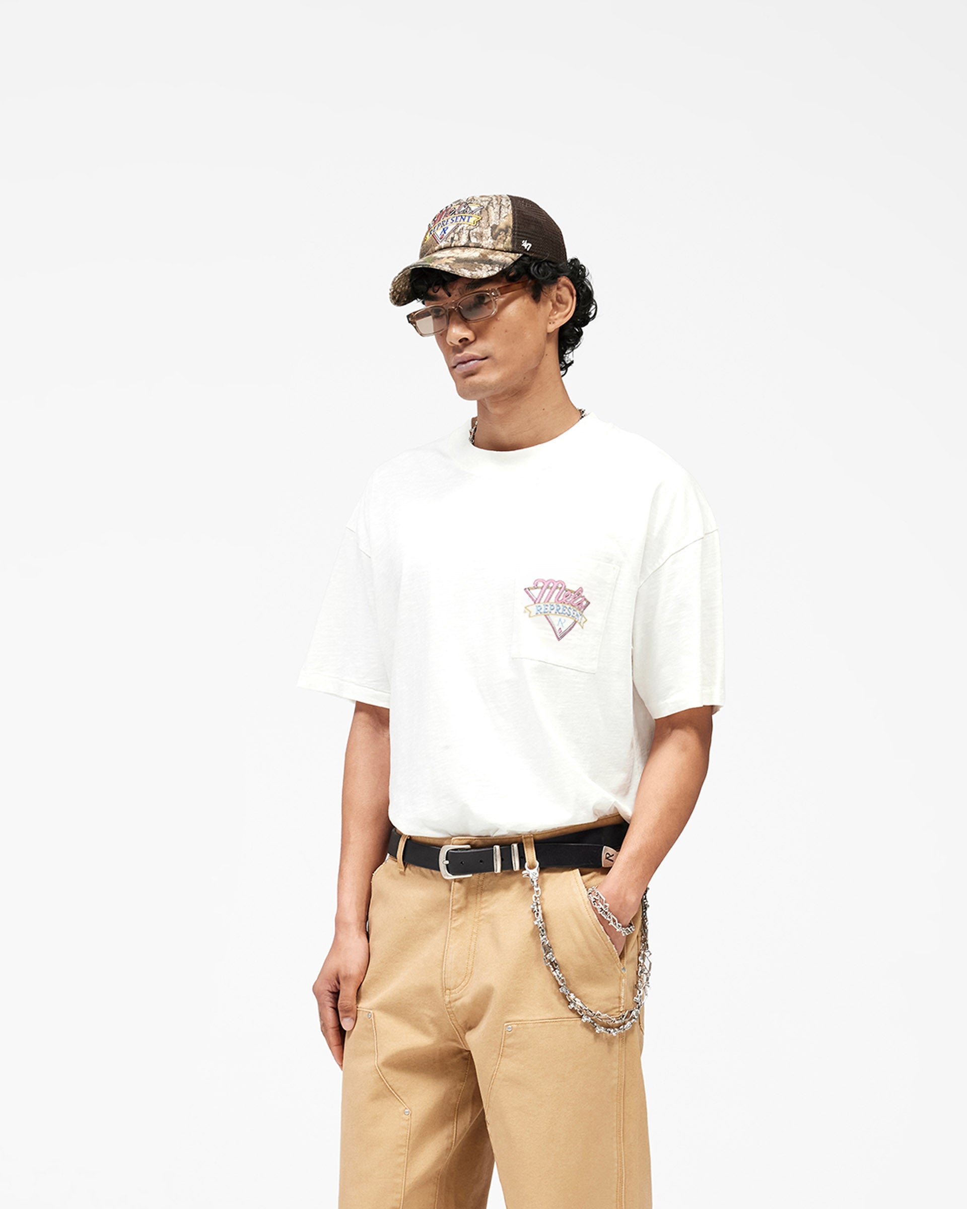 Represent x Mels Diner T-Shirt - Flat White