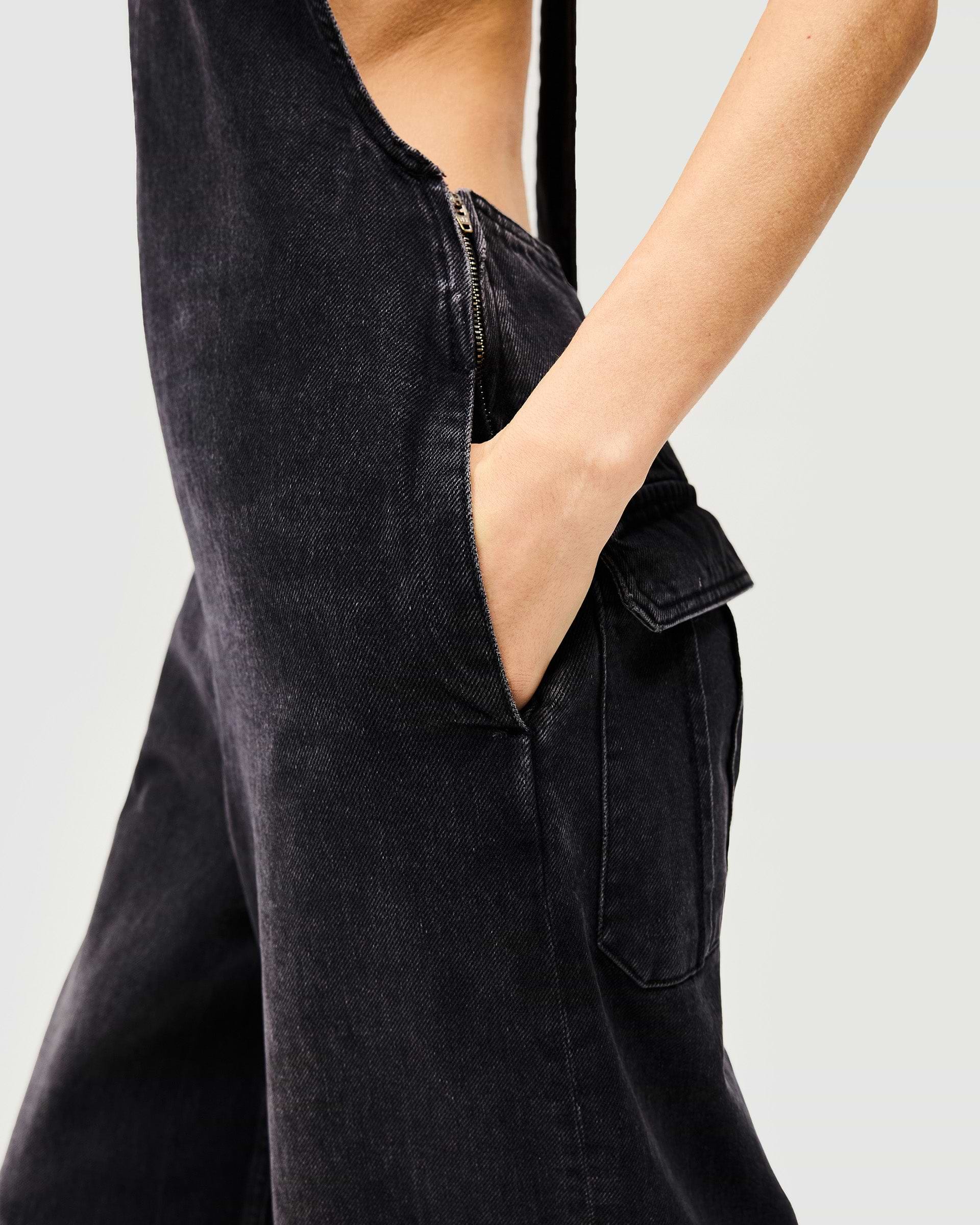 Voltage Combinaison en Jean - Noir Délavé