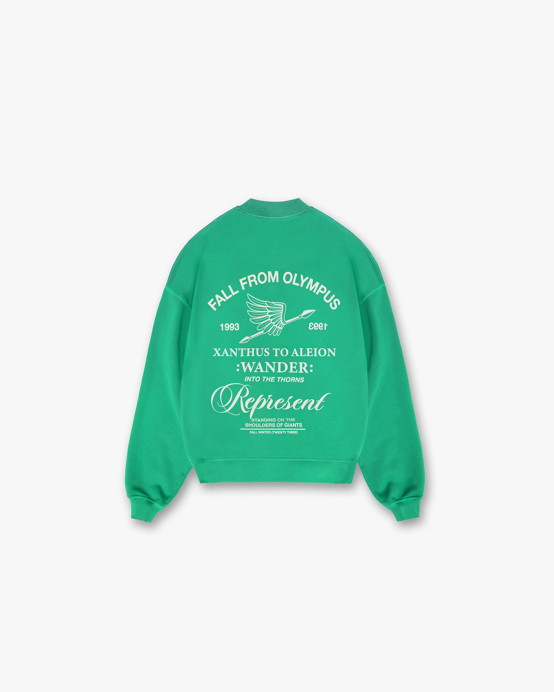 Fall From Olympus Sweater - Island Green