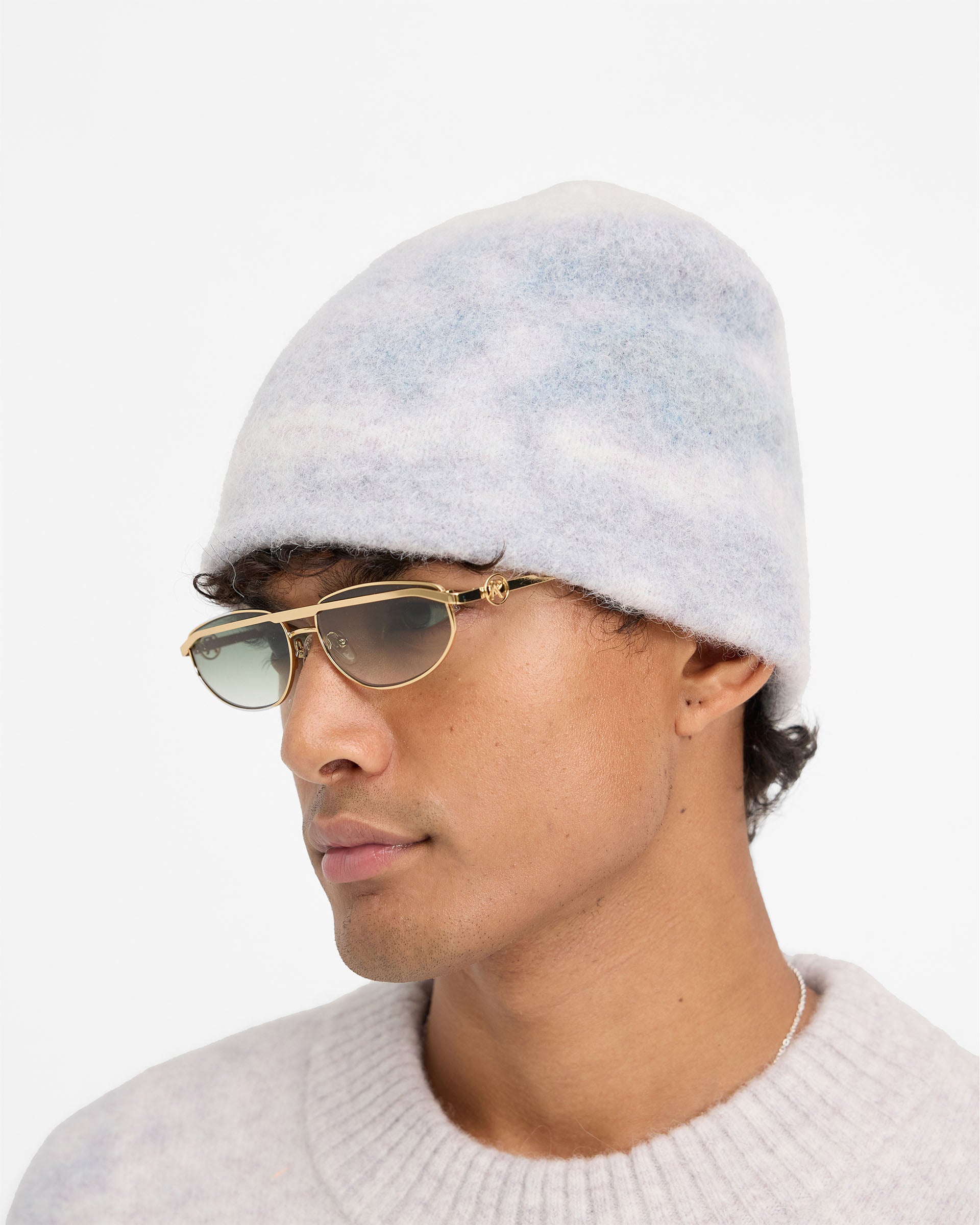Abstract Knit Beanie - Roche