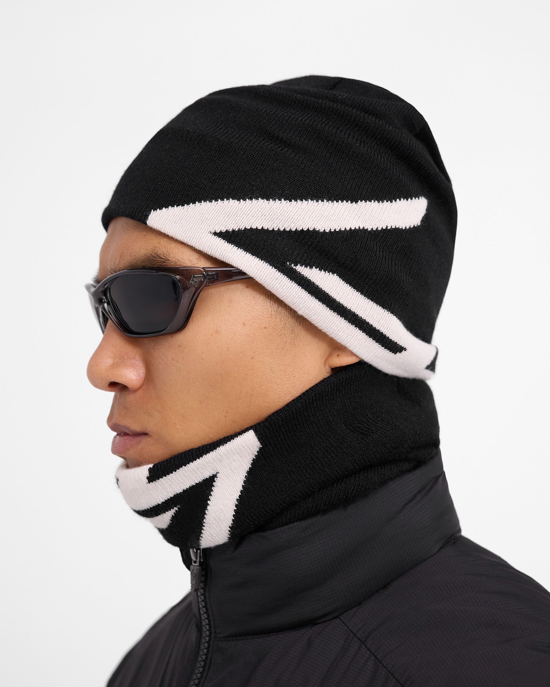 247 Knitted Snood - Noir