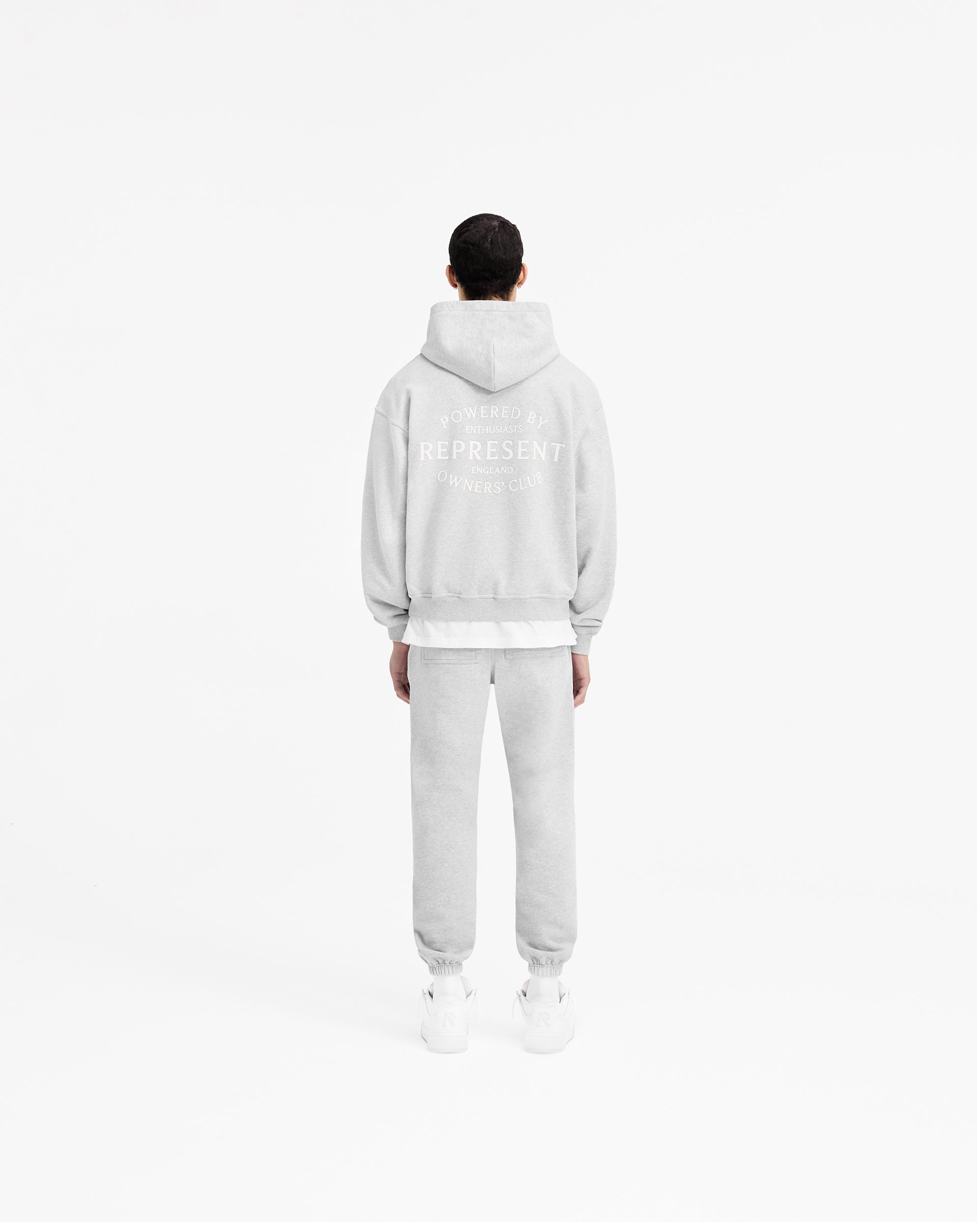 Represent Owners Club Stamp Zip Up Hoodie - Aschgrau