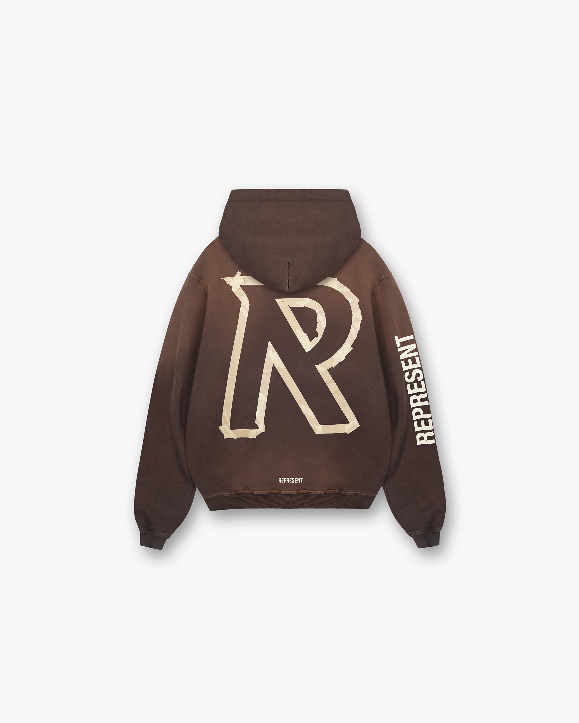 Masking Tape Initial Hoodie - Cèdre