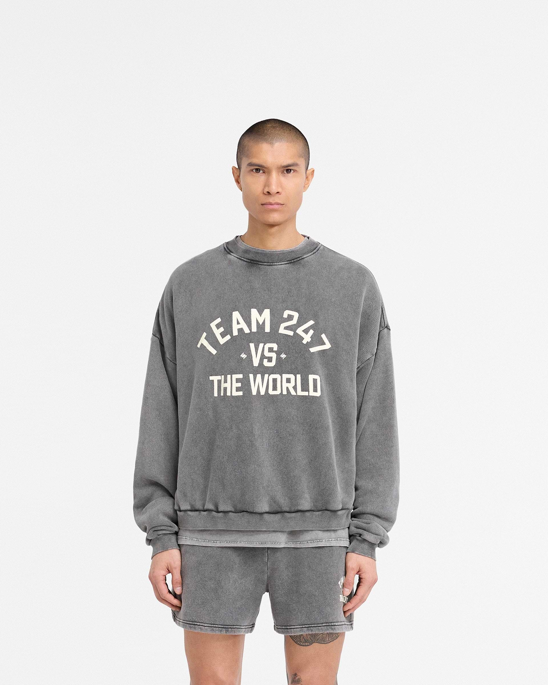 247 Vs The World Boxy Sweater - Zinn