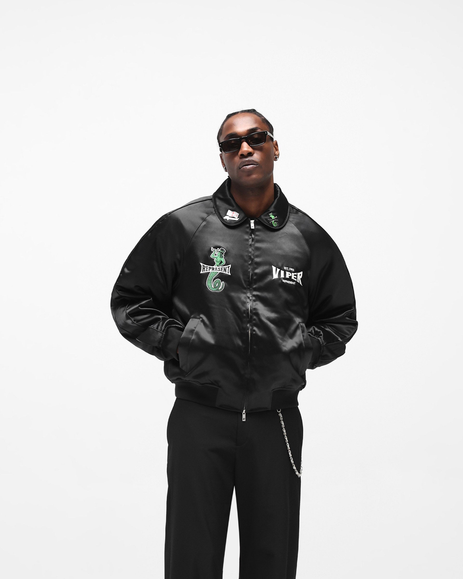 Represent x Viper Souvenir Jacket - Jet Black