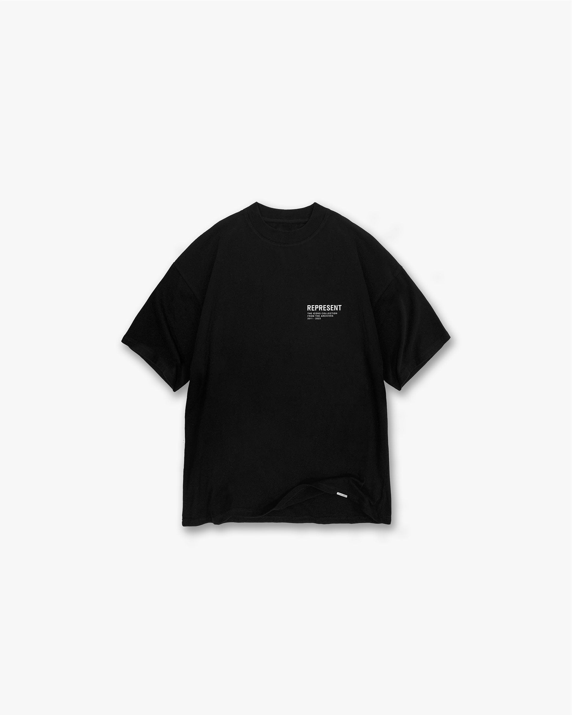 Monochrome Icons T-Shirt - Black