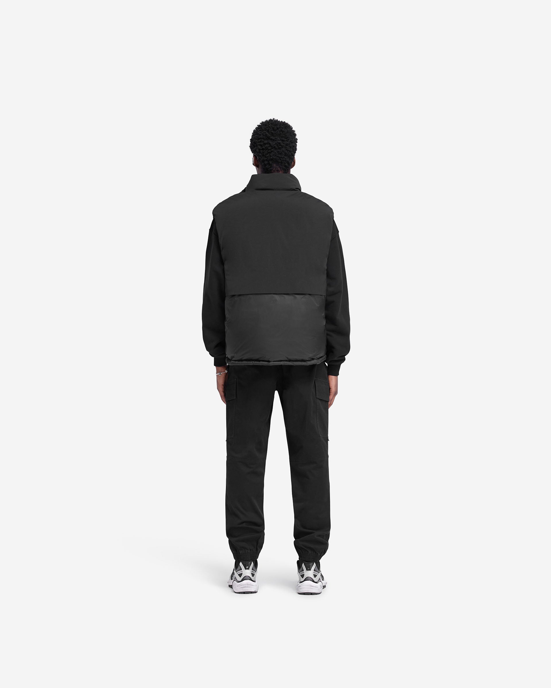 Cargo Pant Cuffed - Schwarz