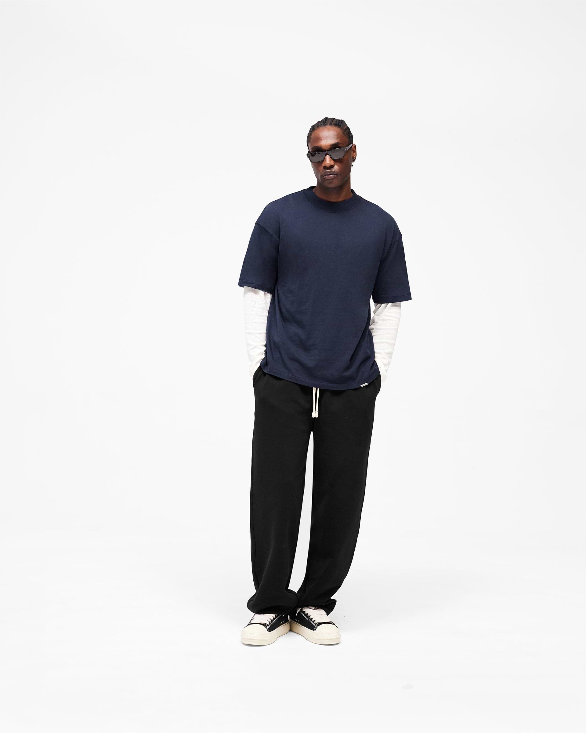 Initial Oversized T-Shirt Midnight Navy | Mens T-Shirts | REPRESENT