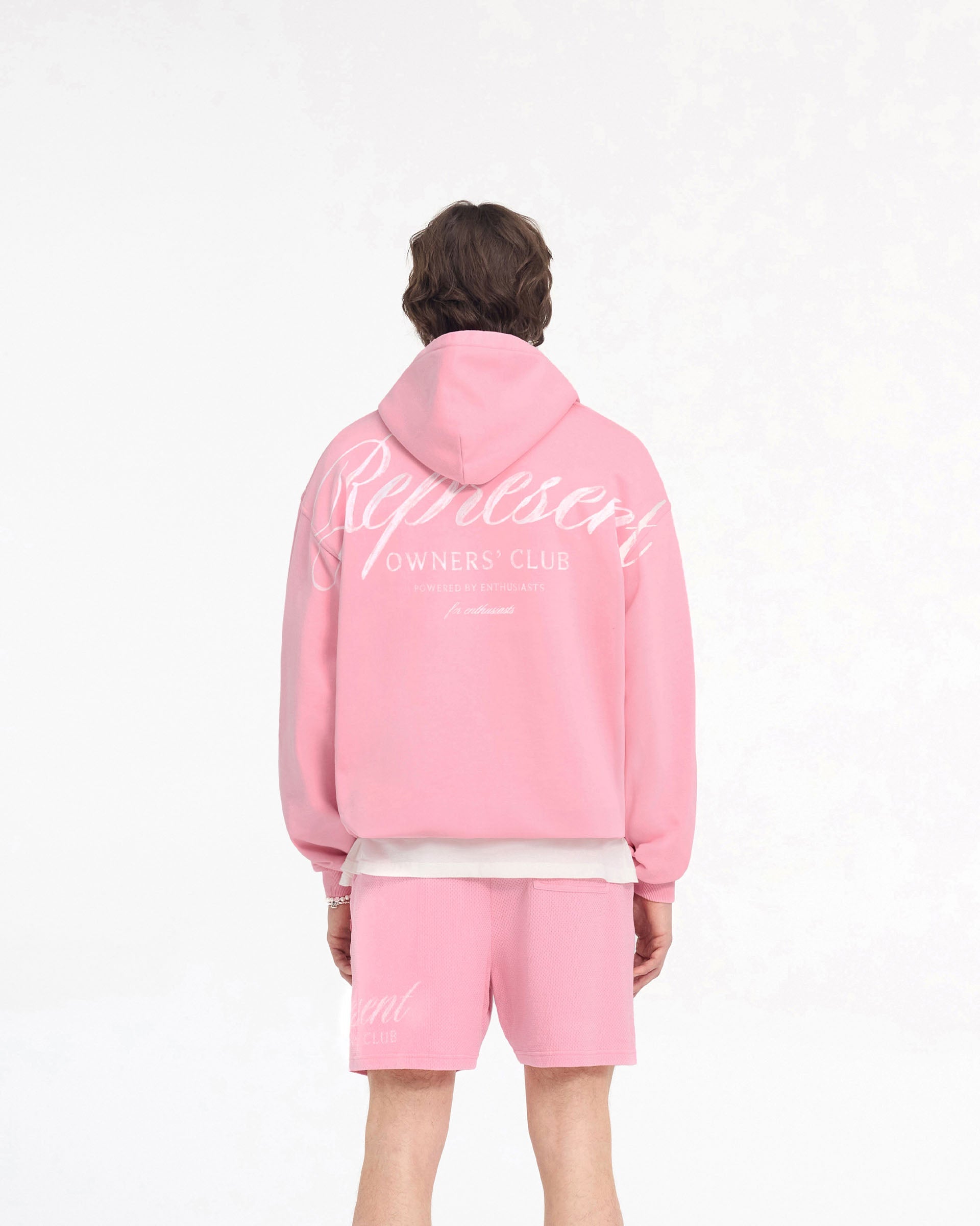 Represent Owners Club Script Hoodie - Rosa