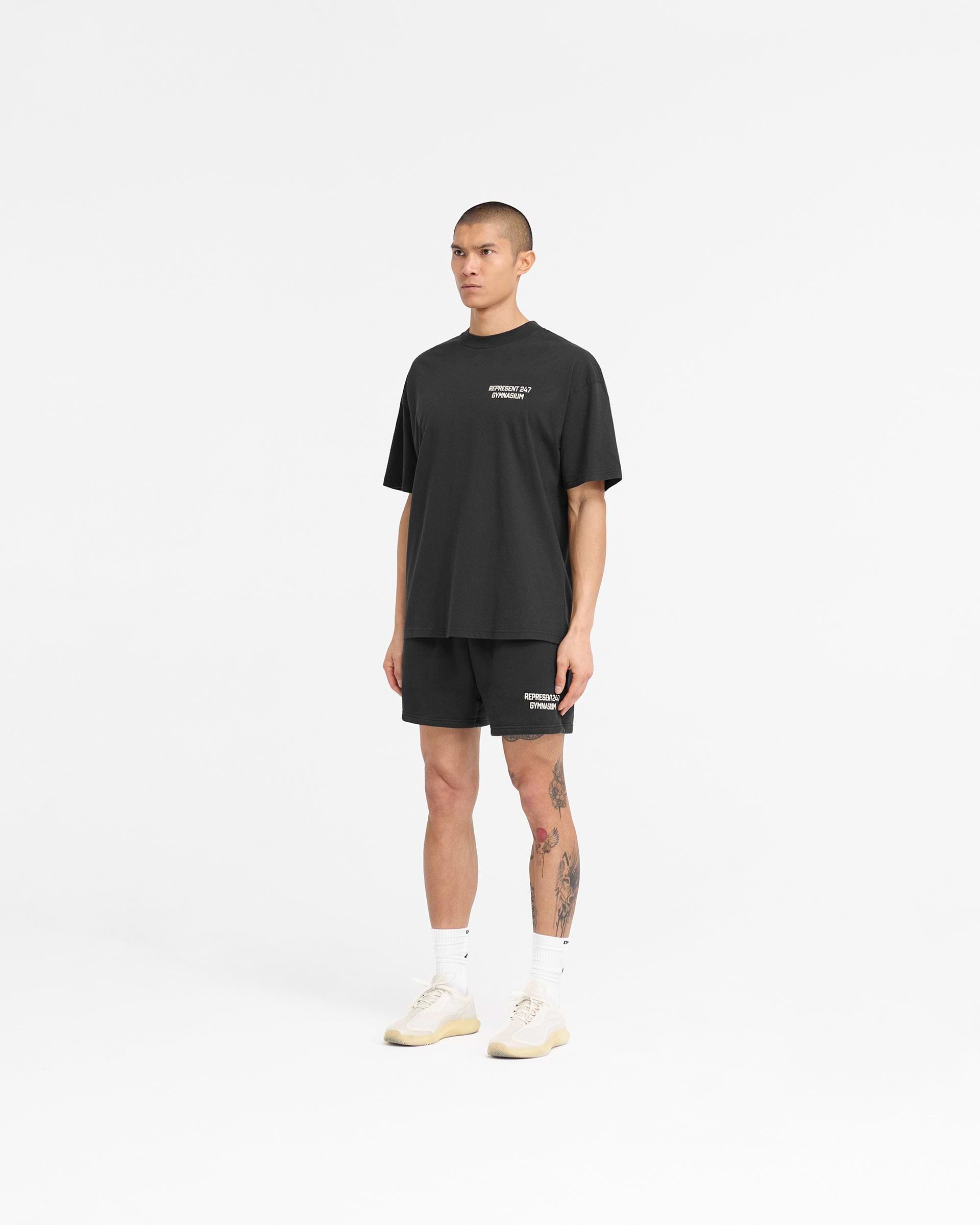 247 Gymnasium Jersey Shorts - Dunkelschwarz