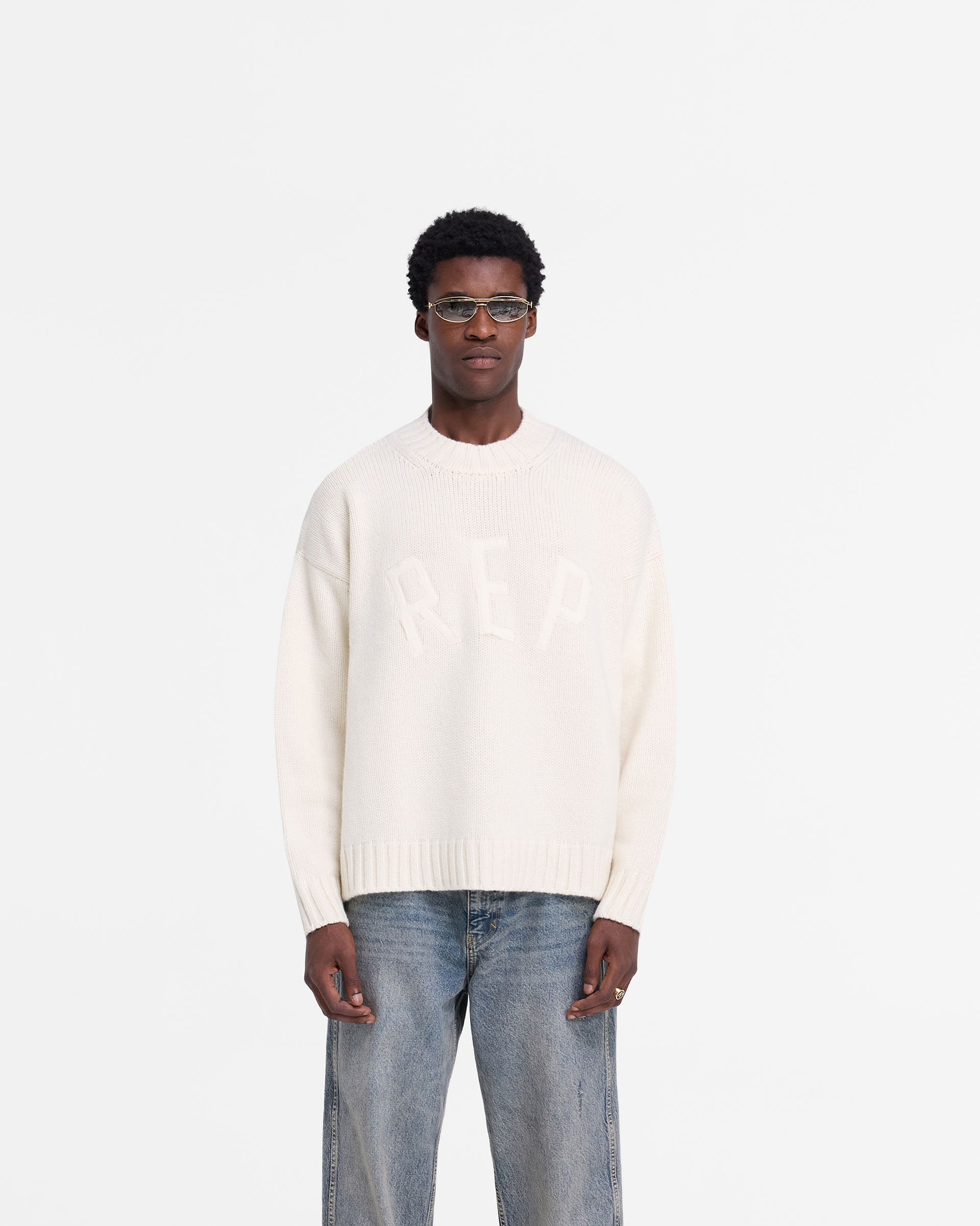 Rep Knit Jumper - Hafer