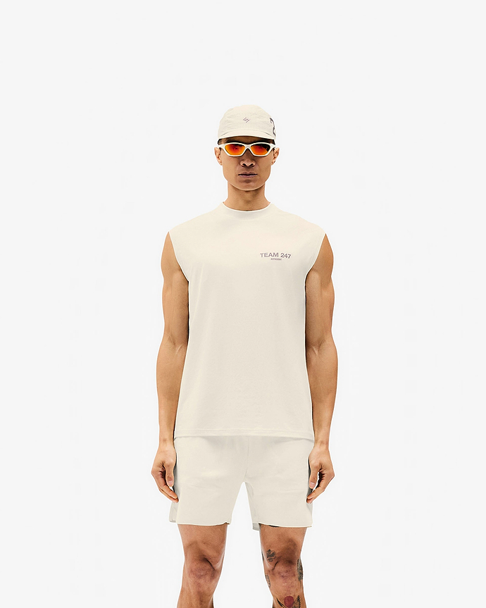 Team 247 Oversized Tank - Creme