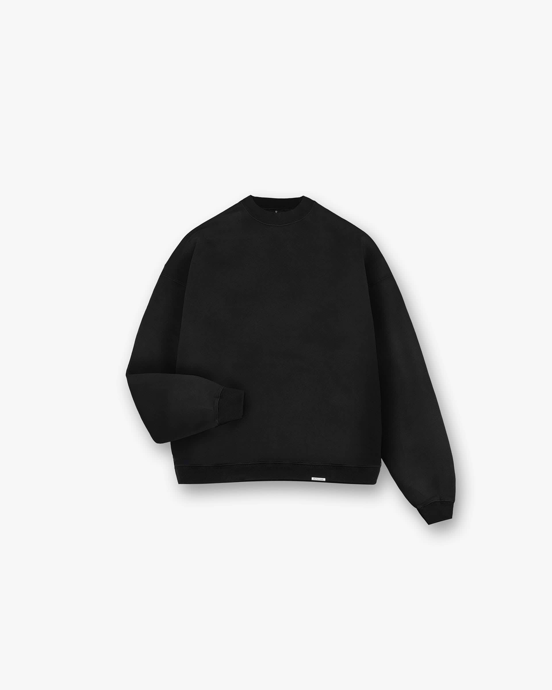 Pull Boxy Initiale - Noir