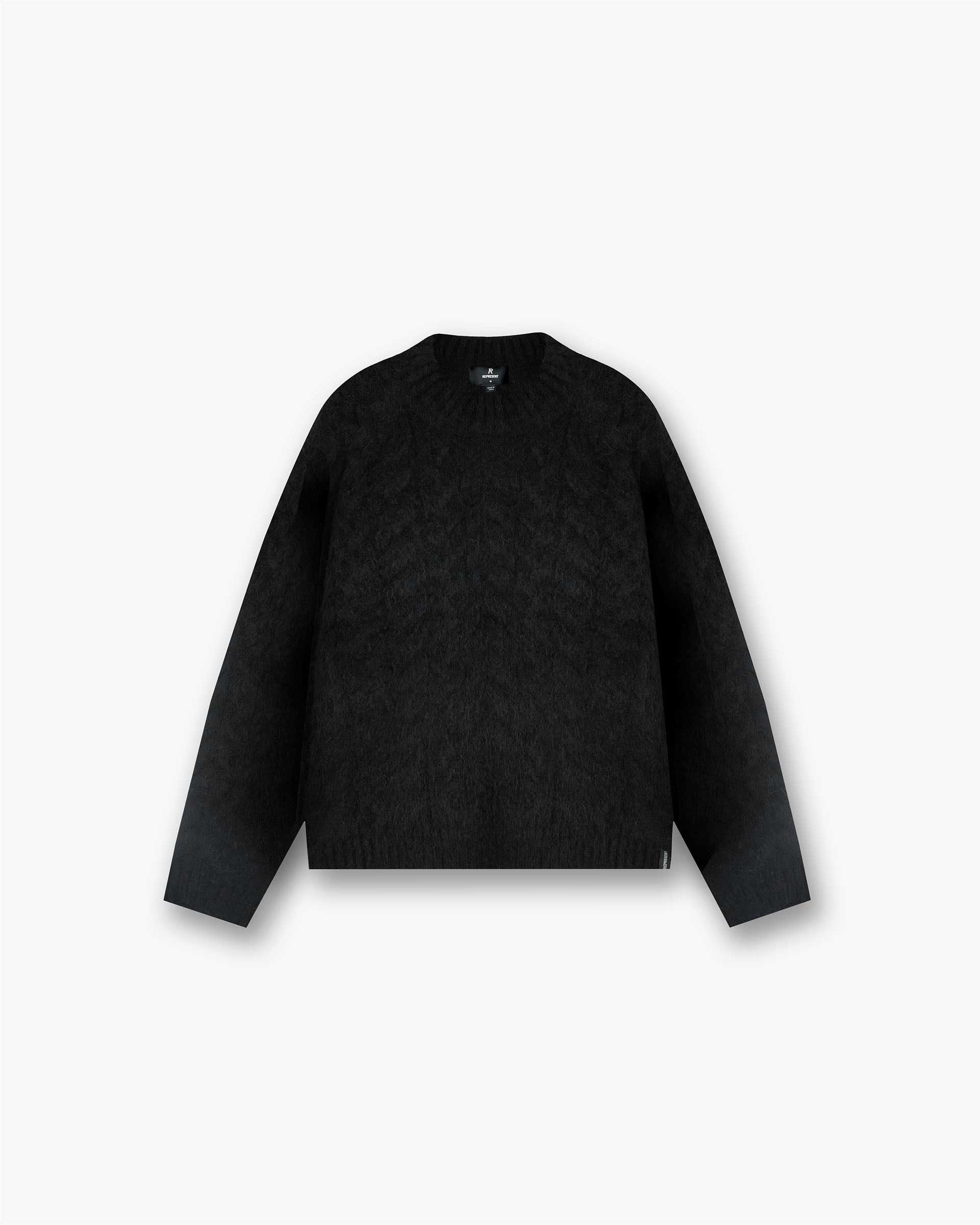 Cable Knit Jumper - Tiefschwarz