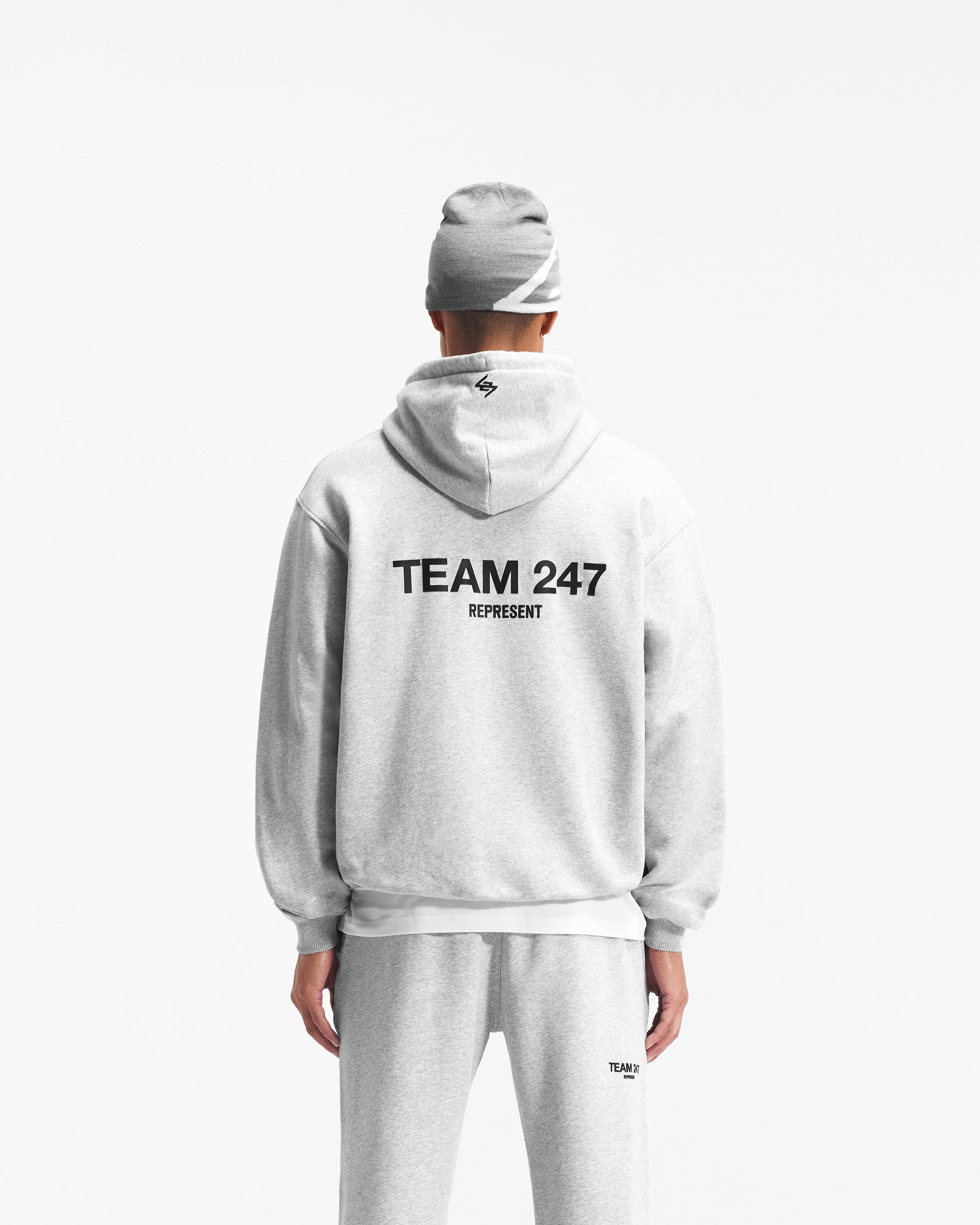 Team 247 Oversized Hoodie - Aschgrau