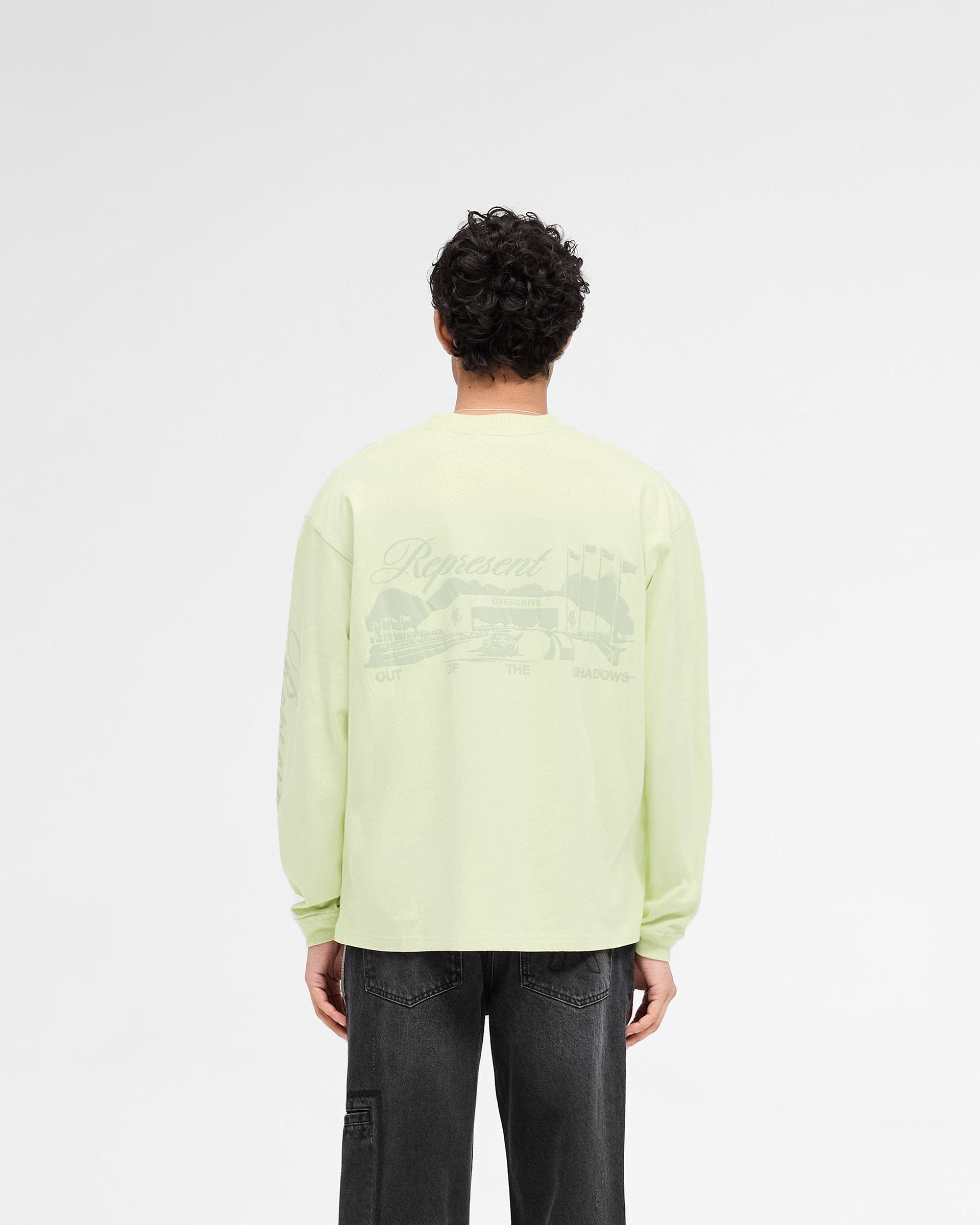 Raceway Langarm T-Shirt - Matcha