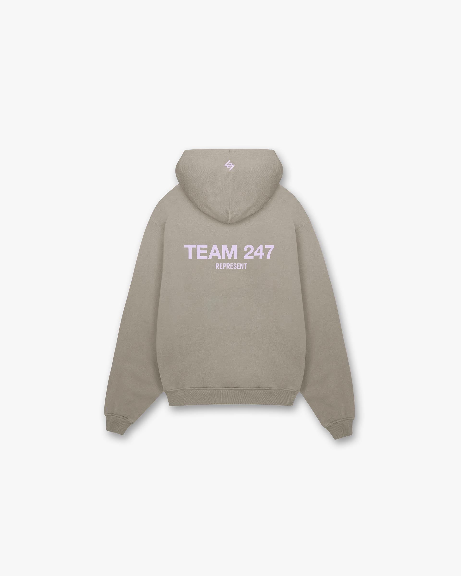 Team 247 Oversized Hoodie - Khaki Lila