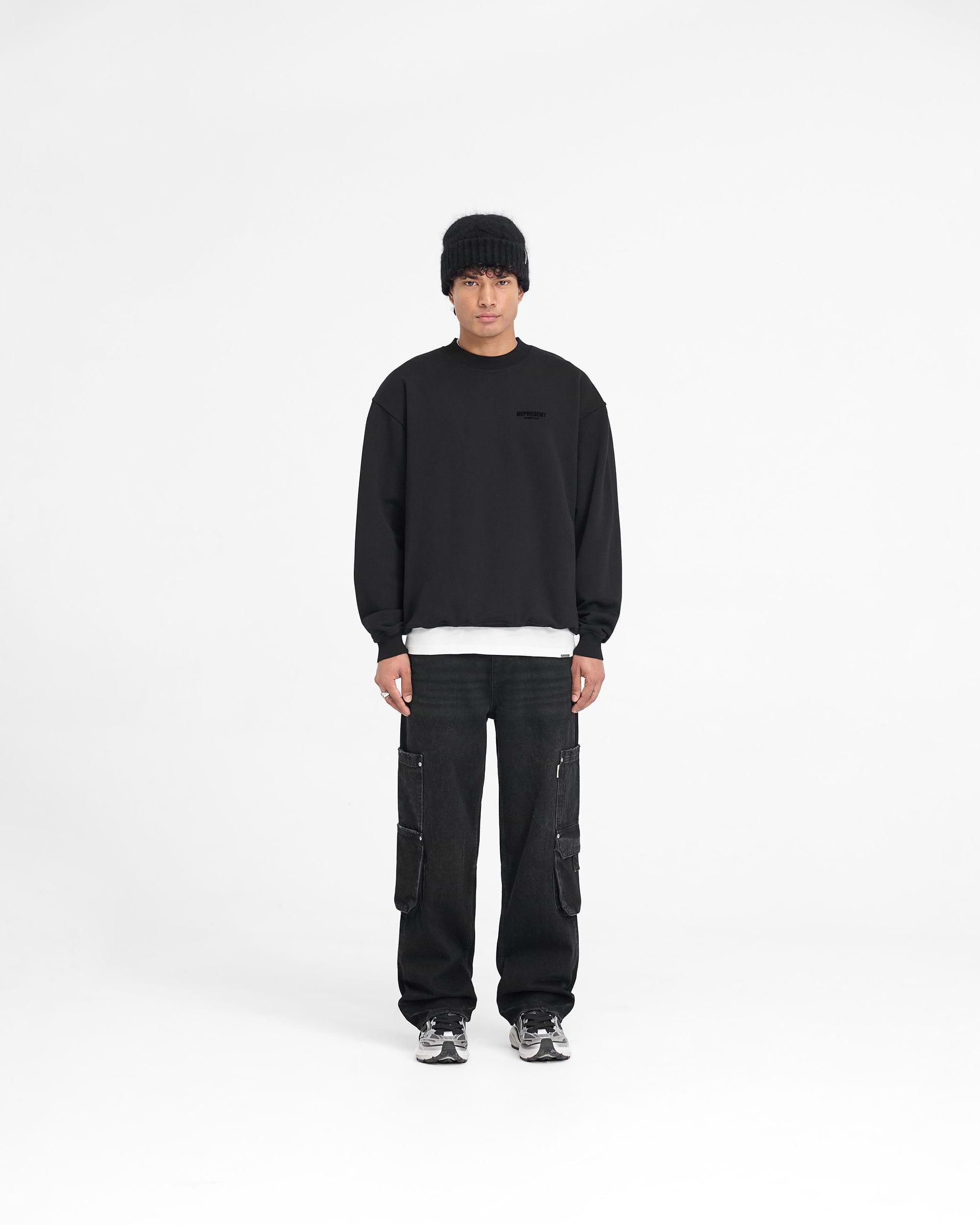 Represent Owners Club Flocked Sweater - Noir