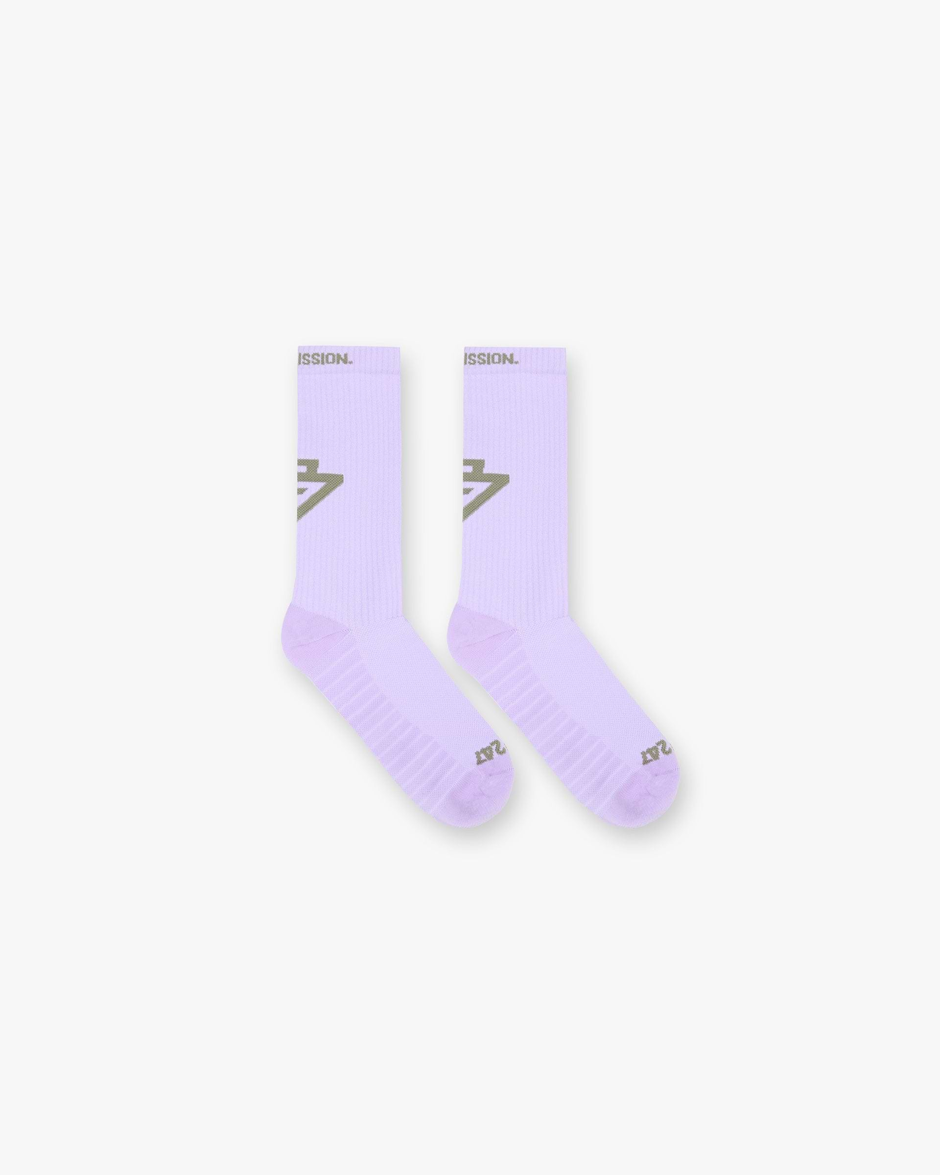 247 Sock - Kaki Lilas