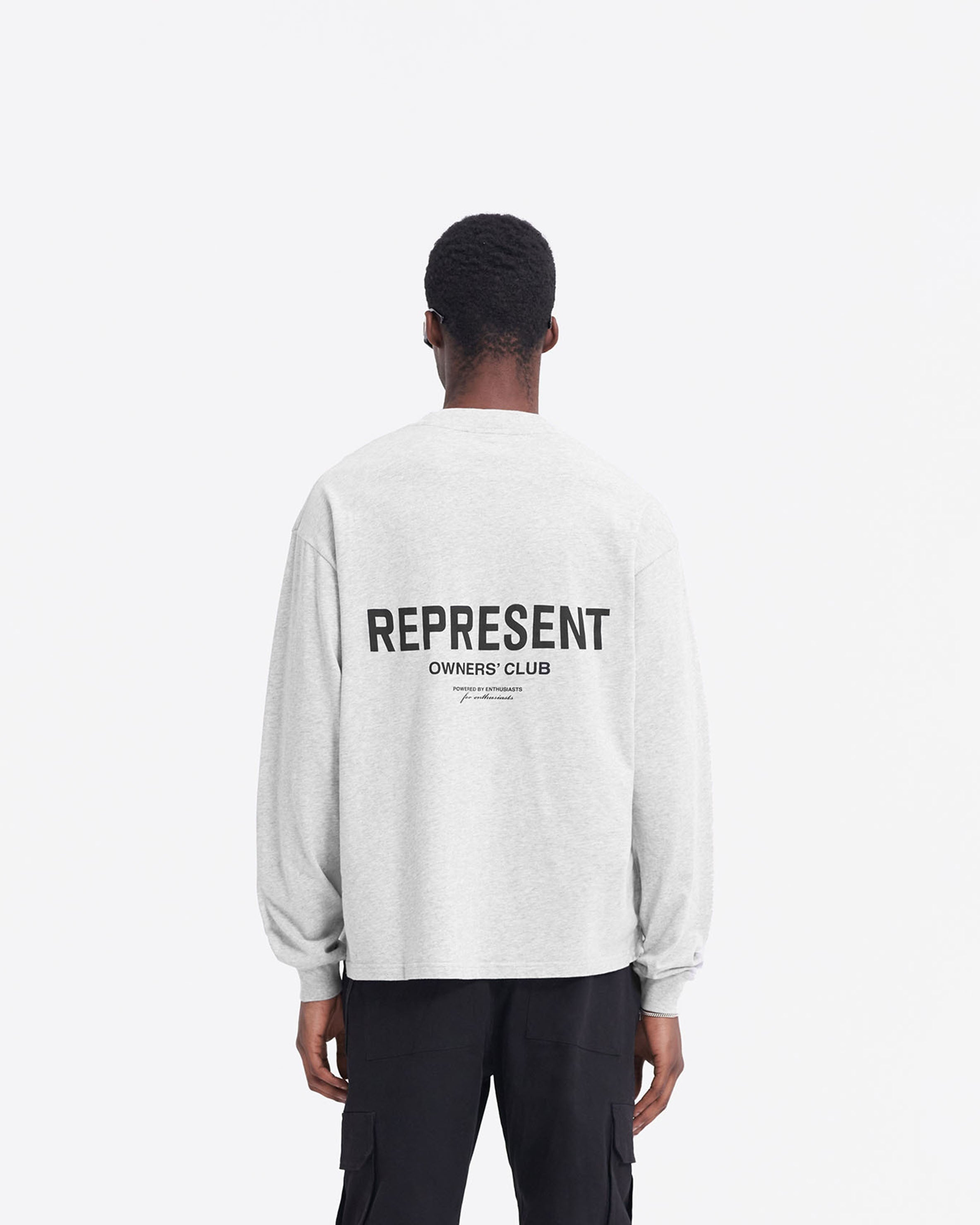 Represent Owners Club Long Sleeve T-Shirt - Ash Grey