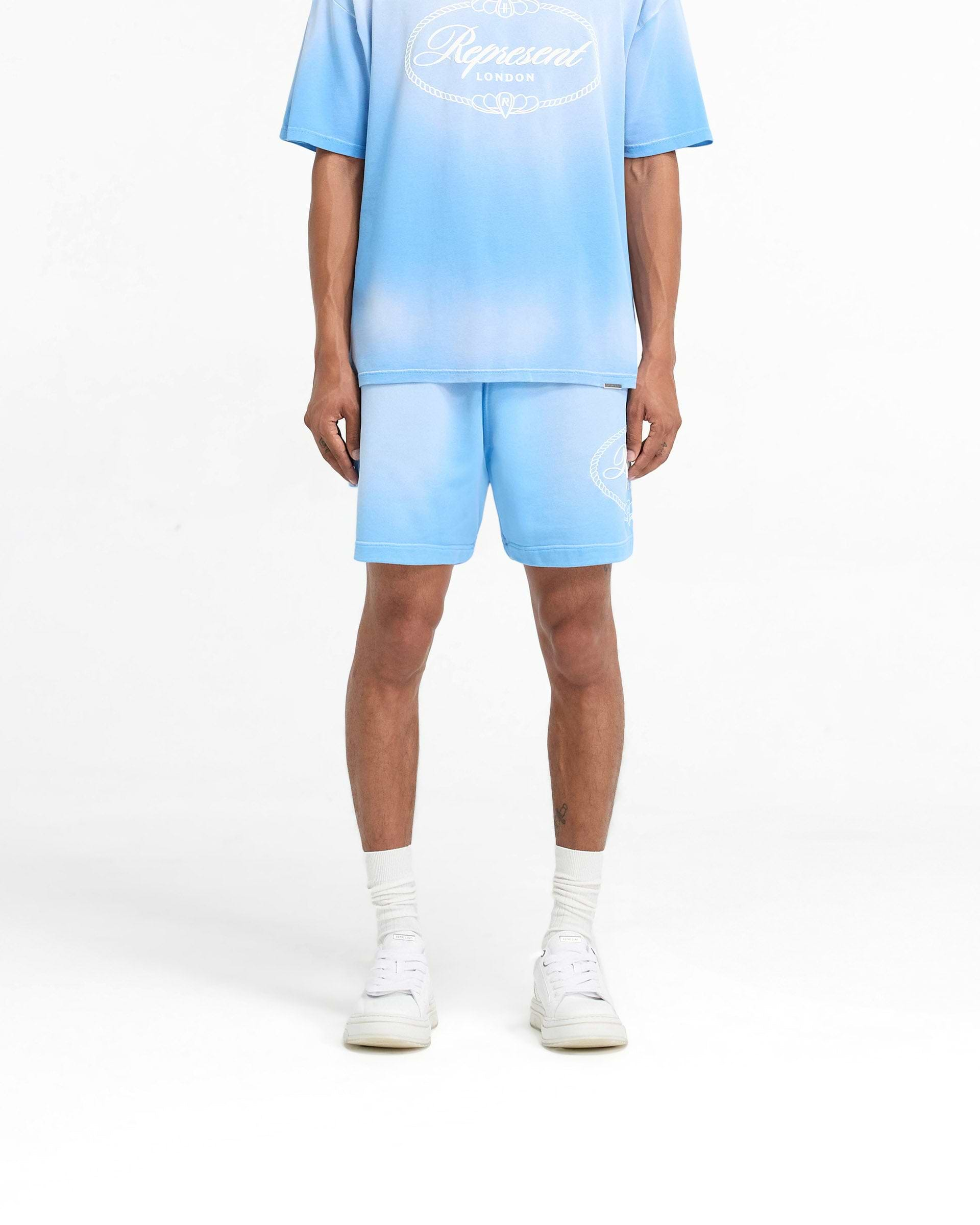 Represent X Harrods Crest Short - Bleu Nuage