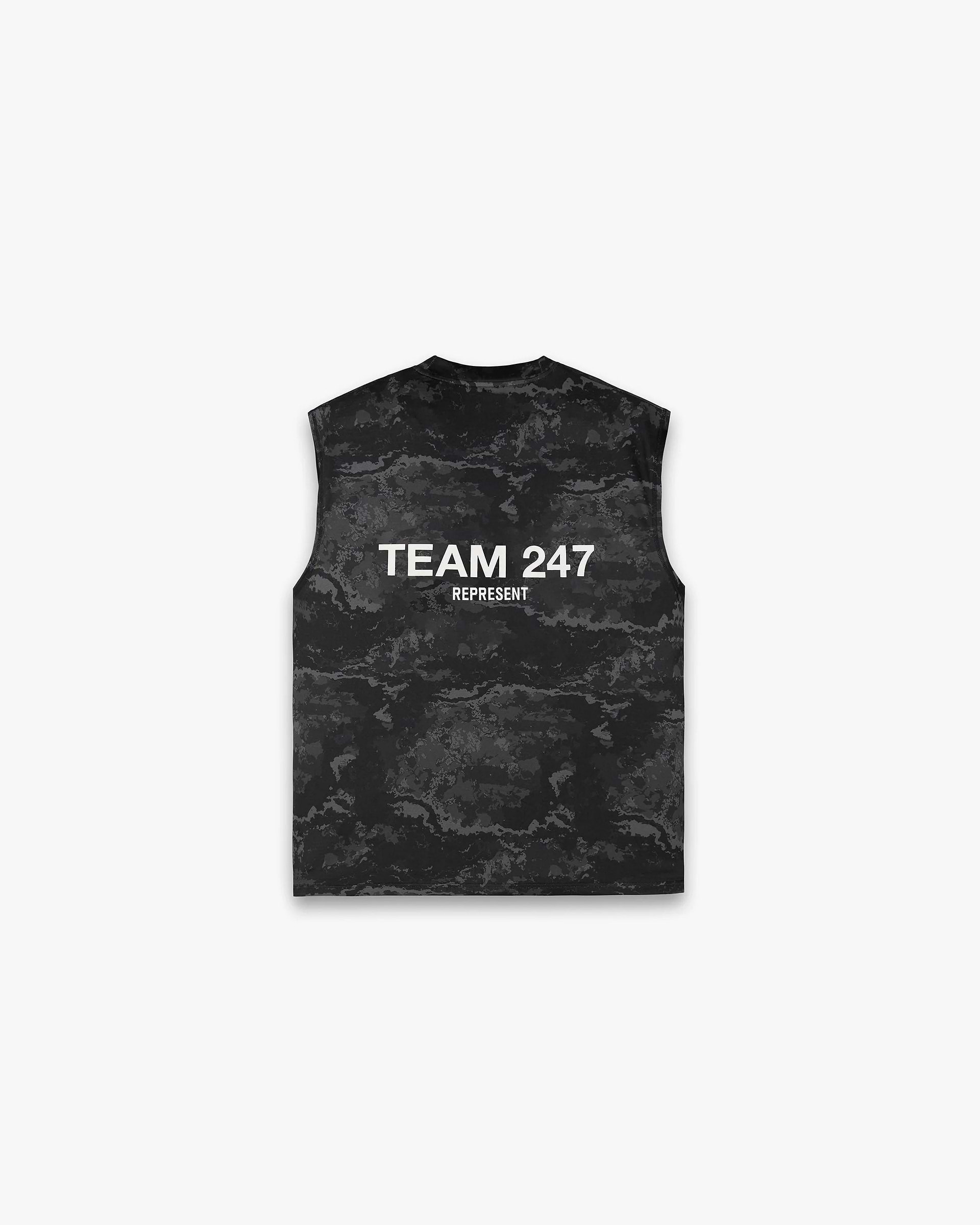 Team 247 Oversized Tank | Black Camo T-Shirts 247 | Represent Clo
