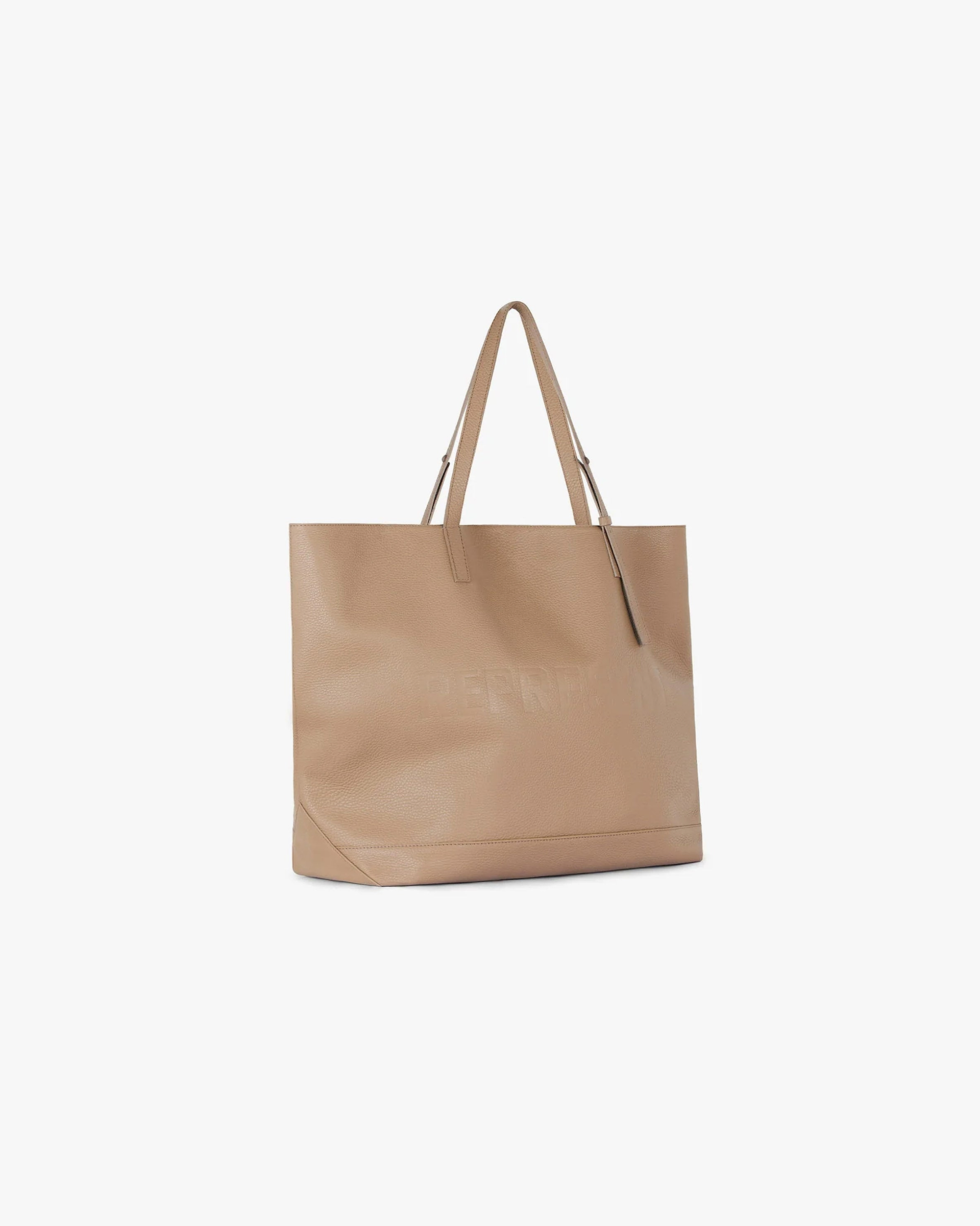 Leather Tote Bag - Sesame