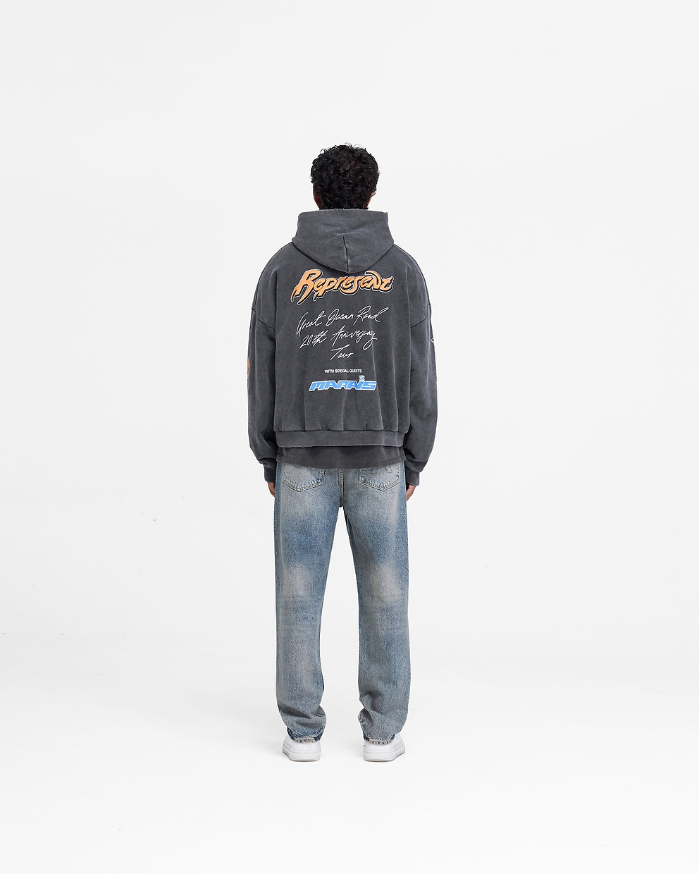 Represent X Marais Great Ocean Boxy Hoodie - Vintagegrau