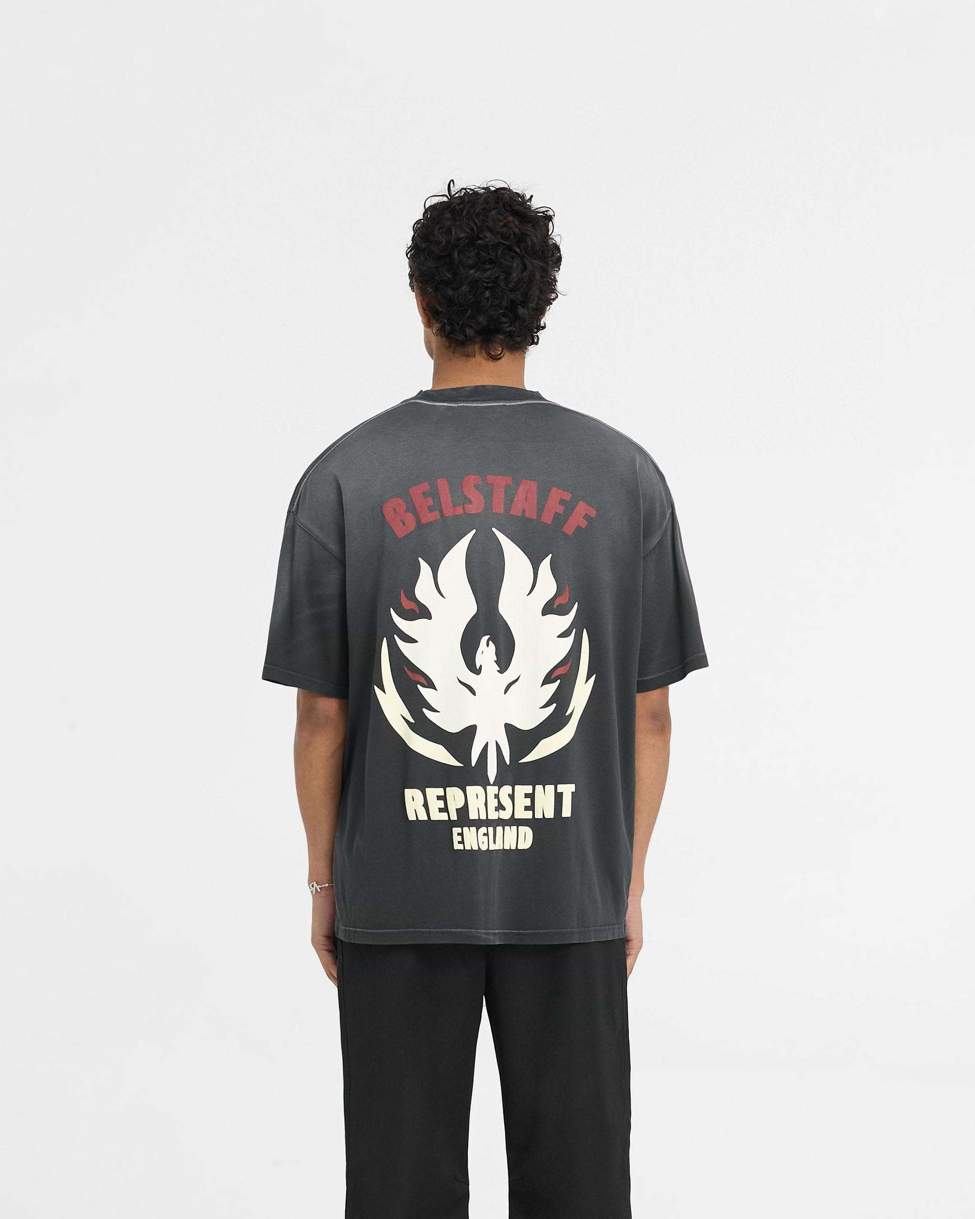 Represent X Belstaff Flame Phoenix T-Shirt - Ombre