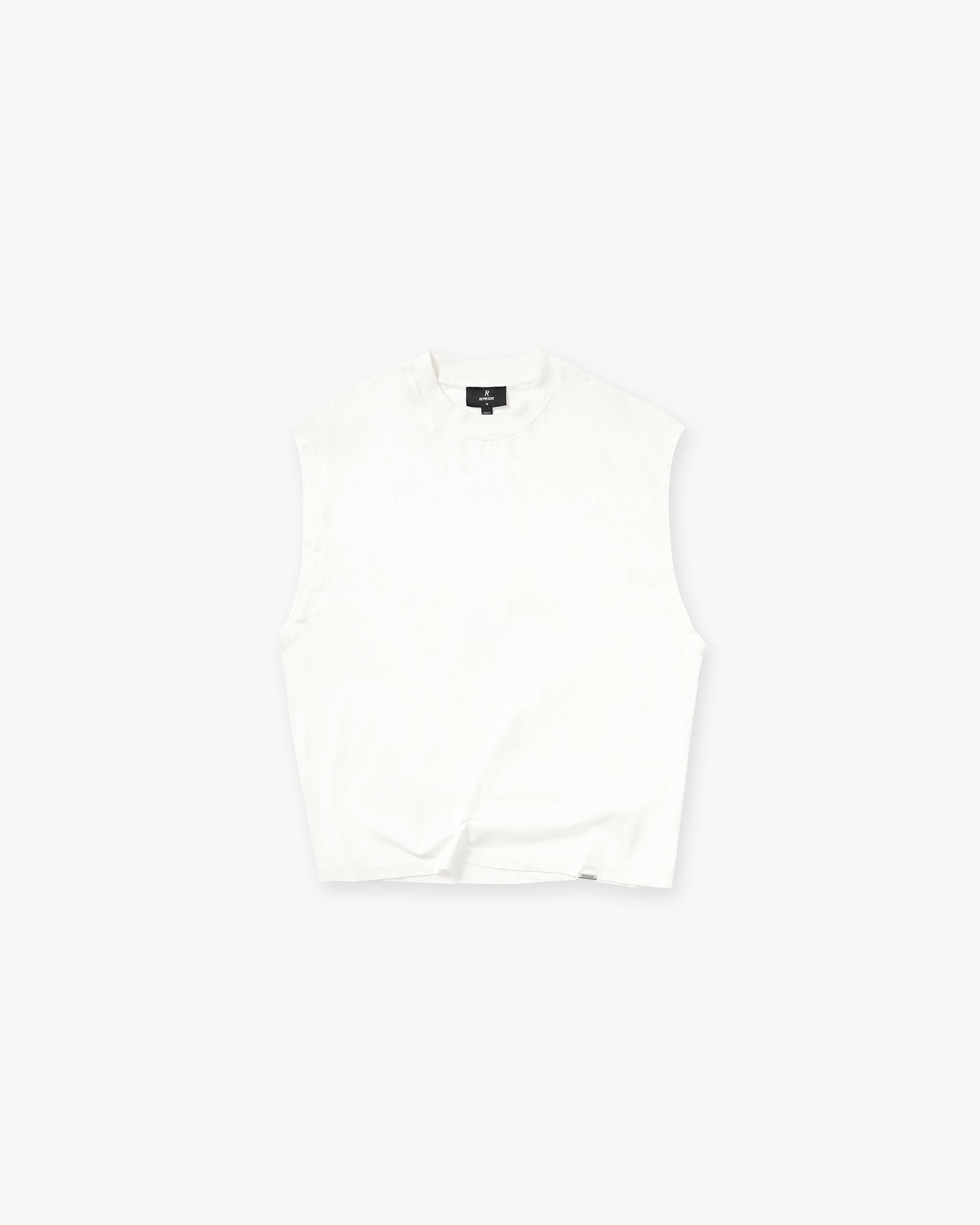 Initial Boxy Tank - Flat White