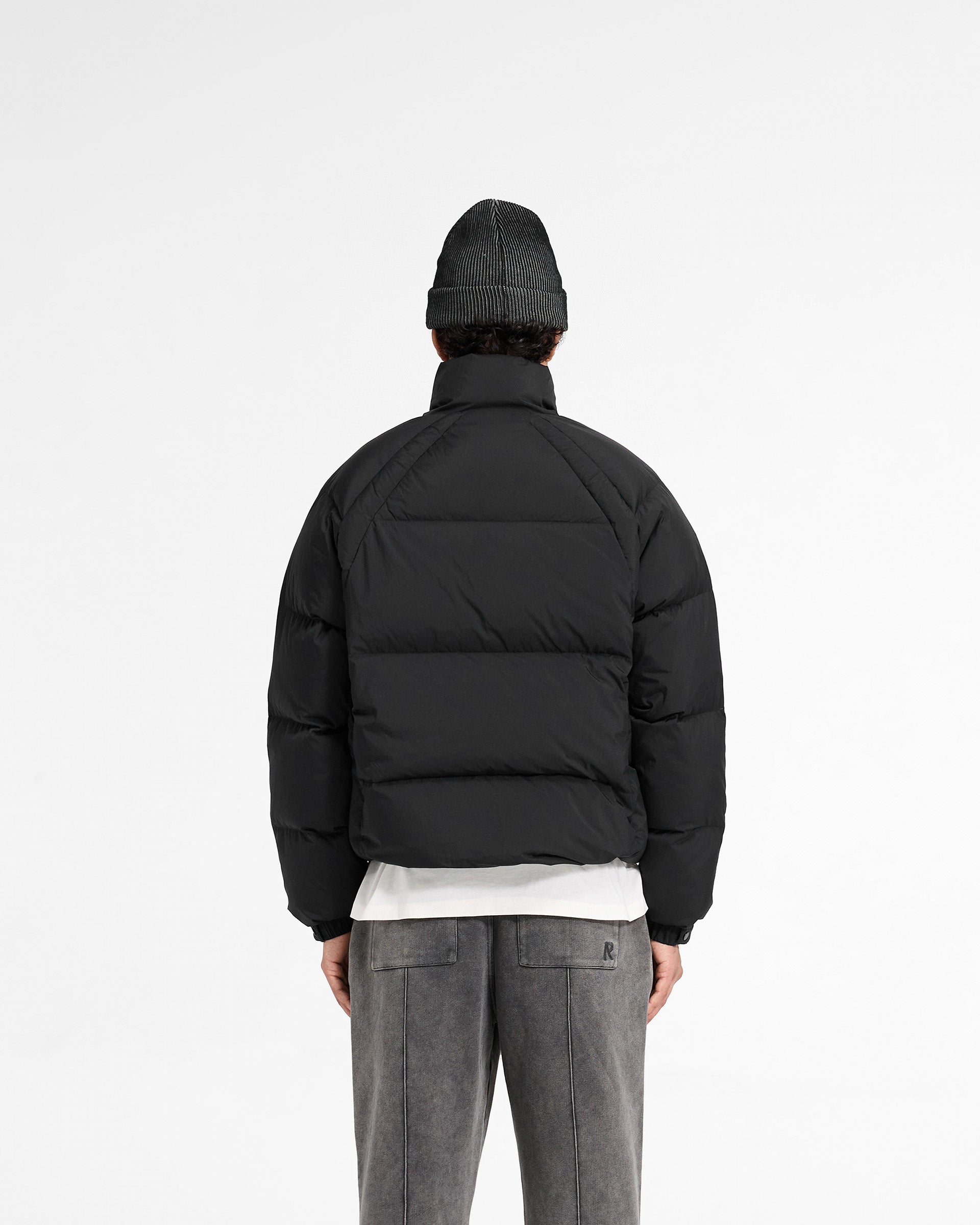 Funnel Neck Puffer - Schwarz