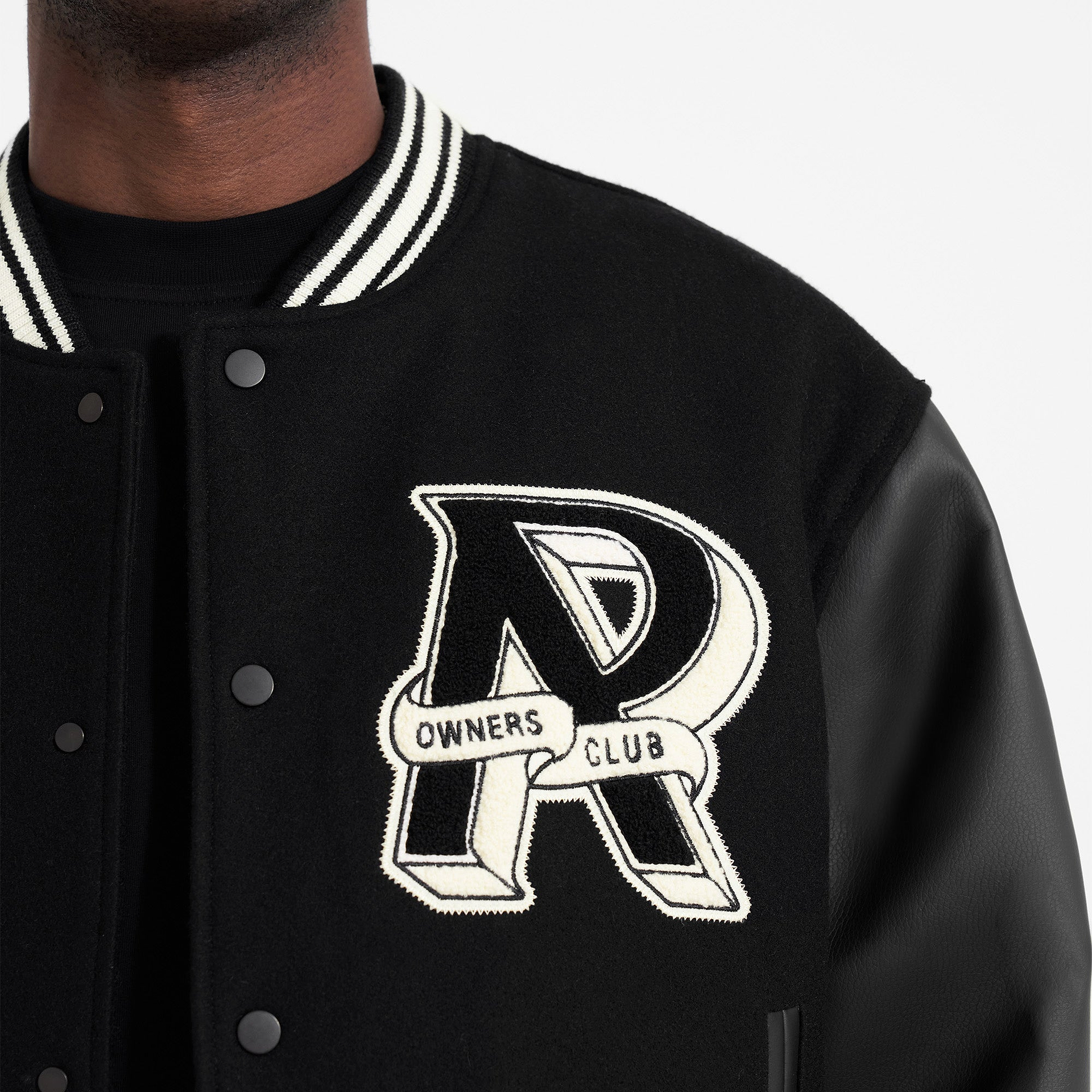 Represent Owners Club Varsity Jacket - Black