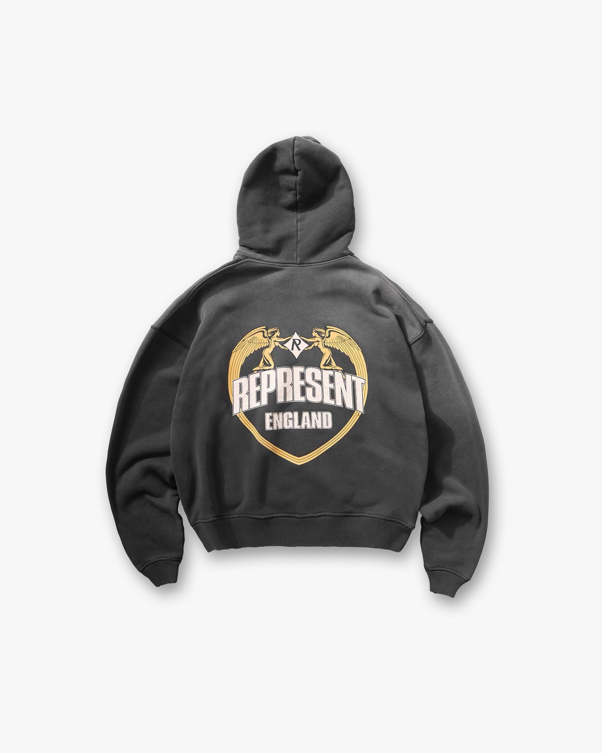 Stained Black Angel Border | Graphic Hoodies | REPRESENT