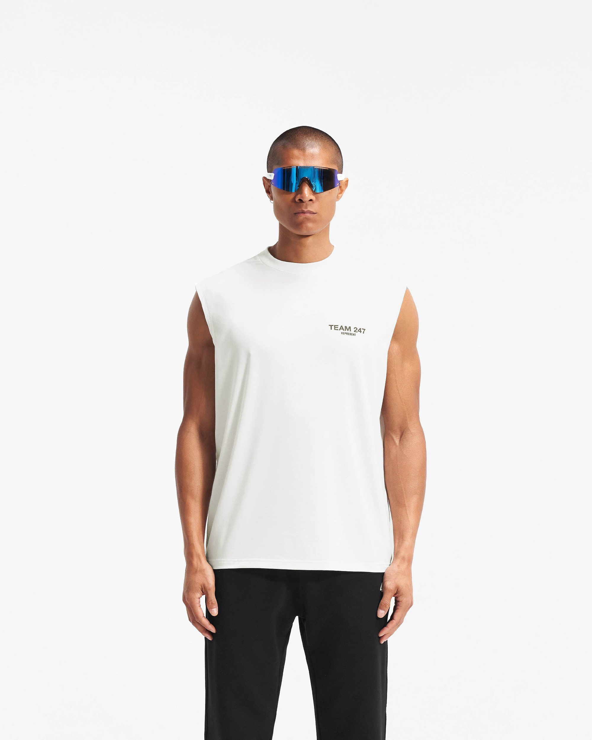 Team 247 Oversized Tank - Flat White