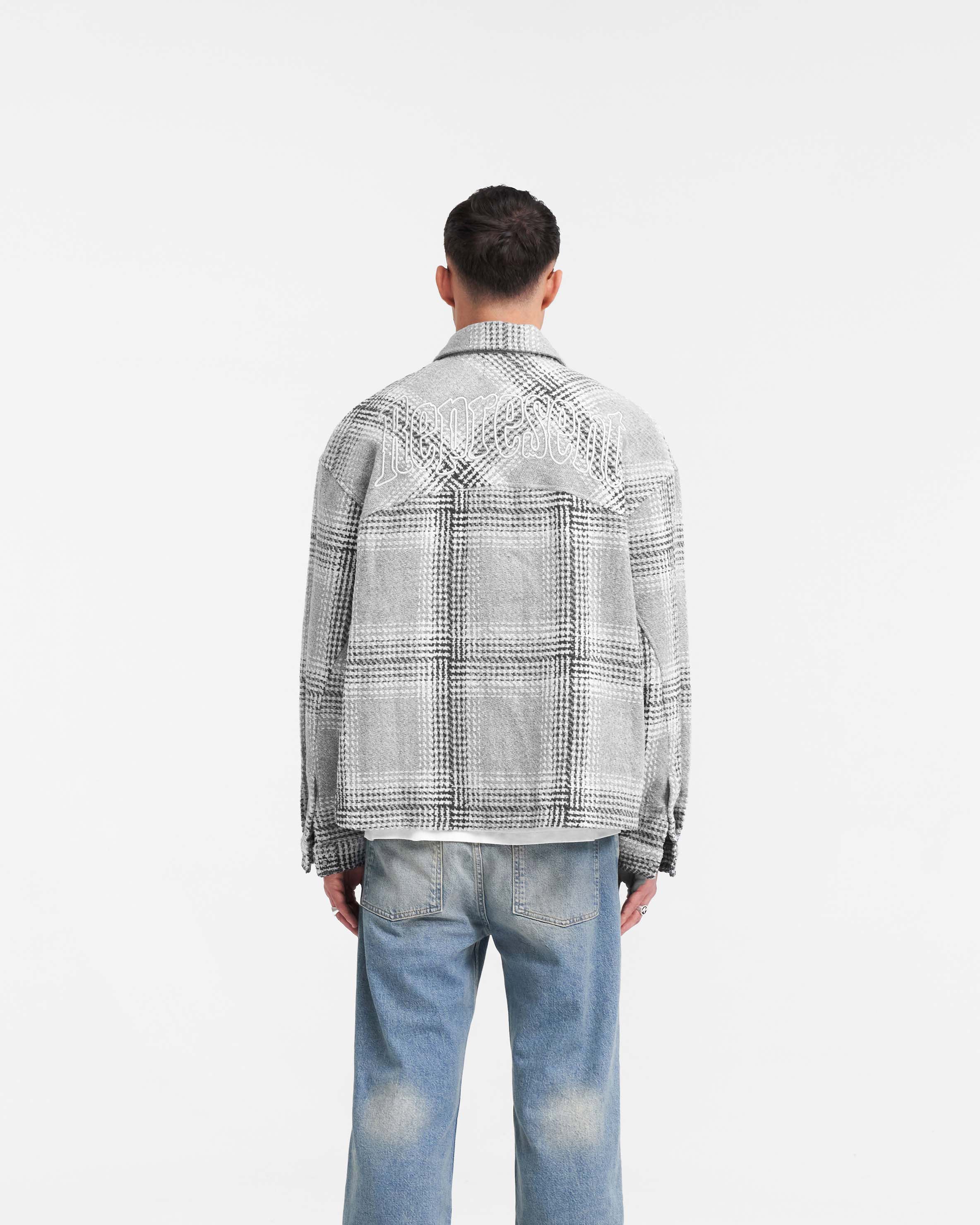 Chemise en flanelle Represent - Carreaux gris