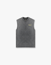 Team 247 Oversized Tank - Zinnfarben-Zitronengelb