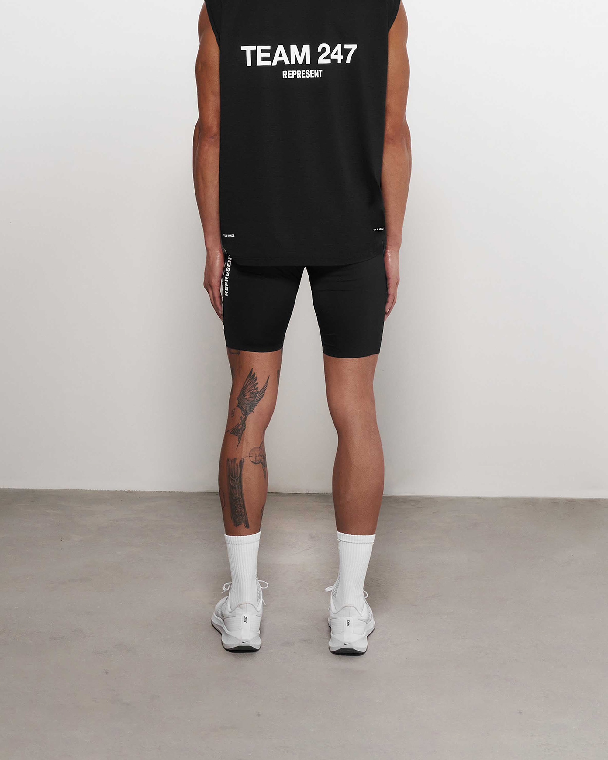 Team 247 Half Tight | Black Shorts 247 | Represent Clo