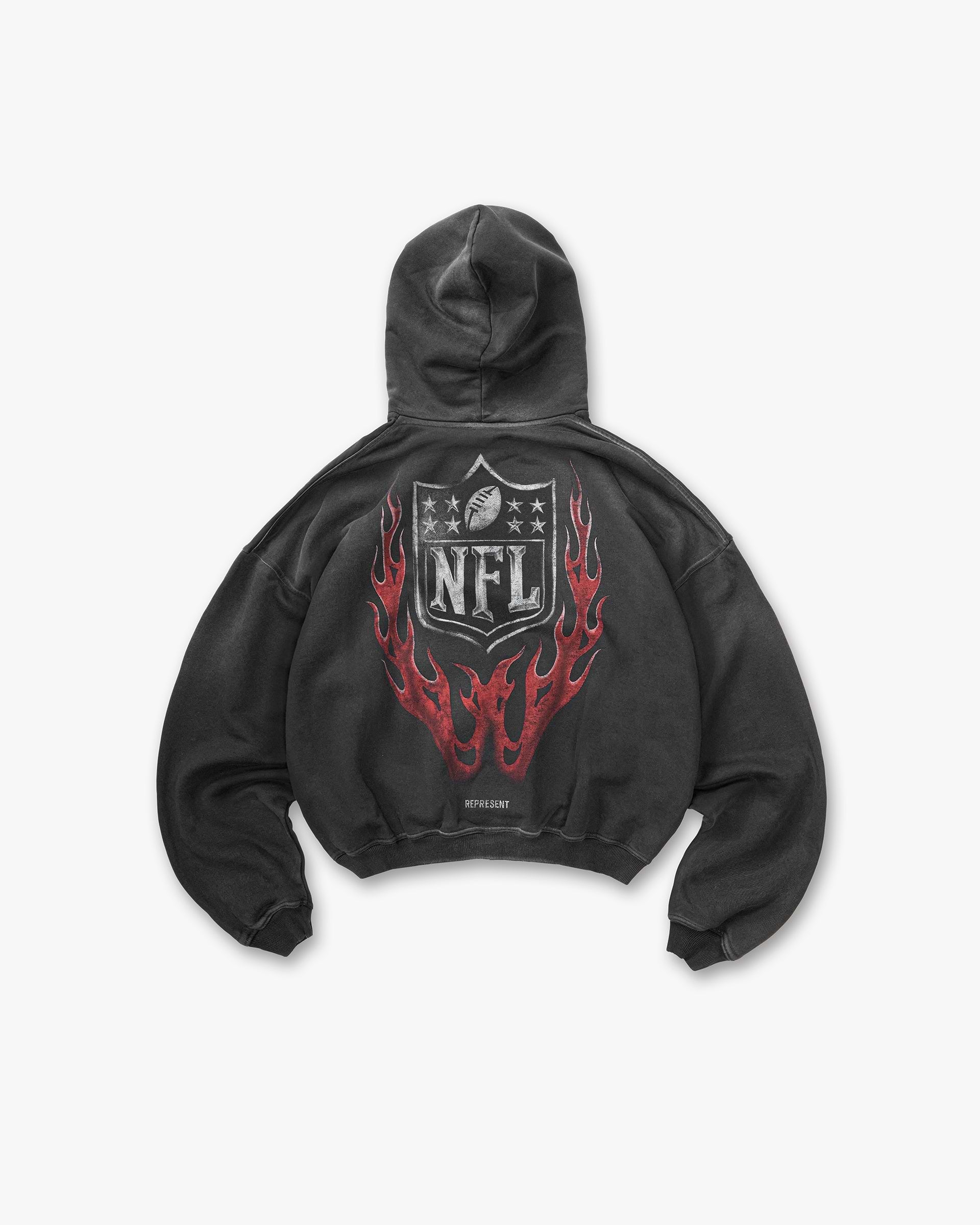 NFL Shield x Represent Hoodie - Stained Black