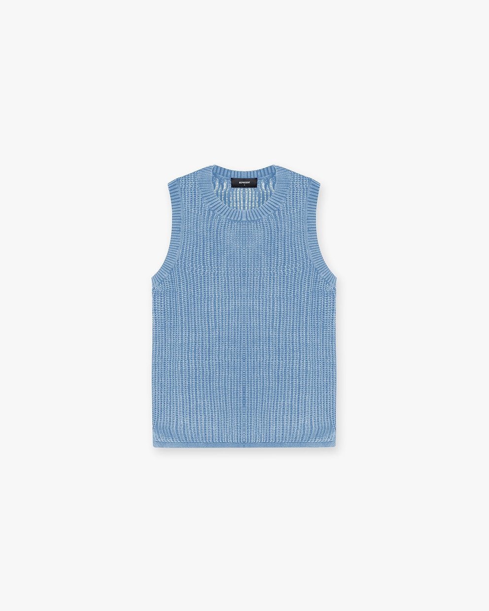 Washed Knit Vest - HIMMELBLAU