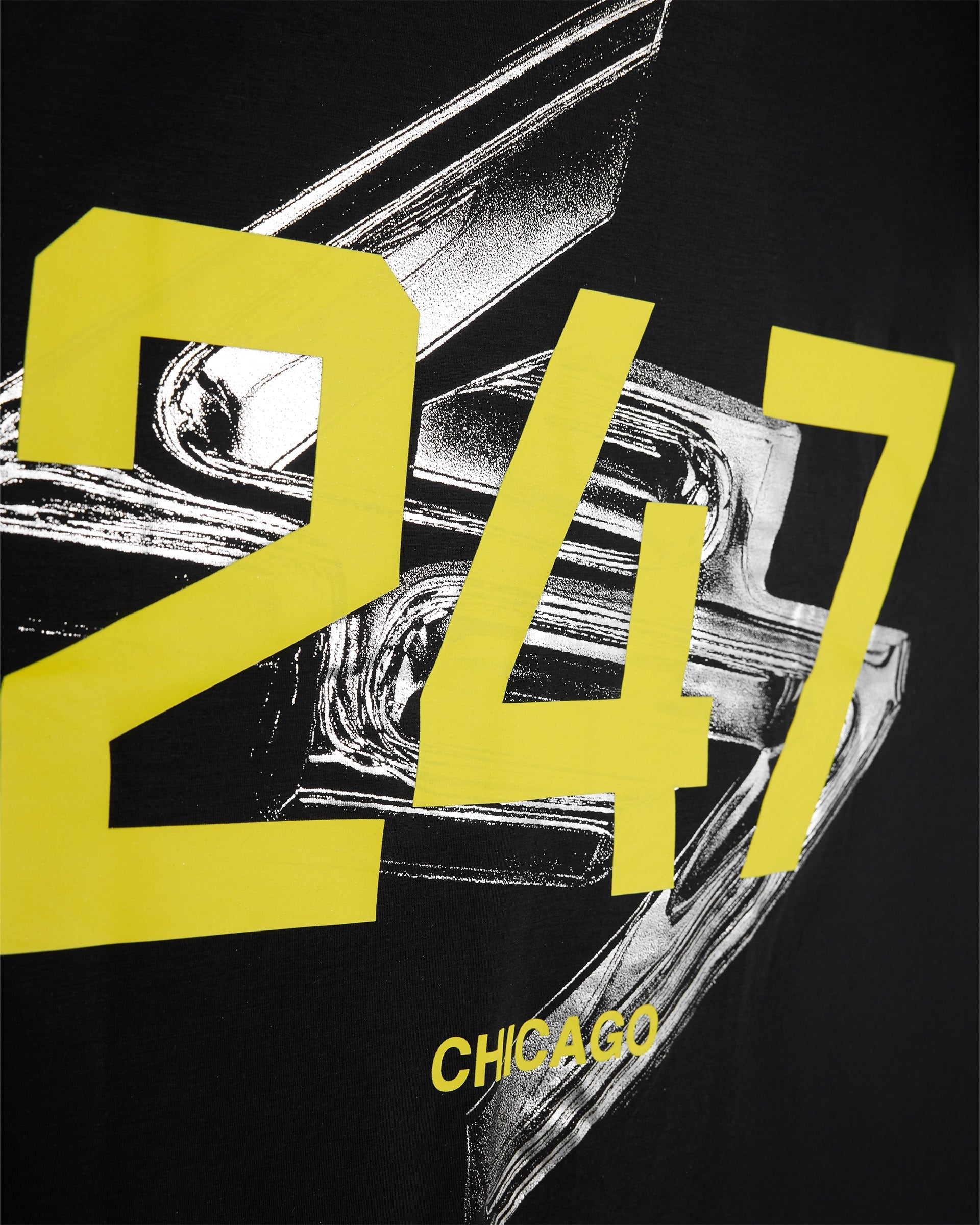 247 Chicago Oversized Hoodie - Jet Schwarz