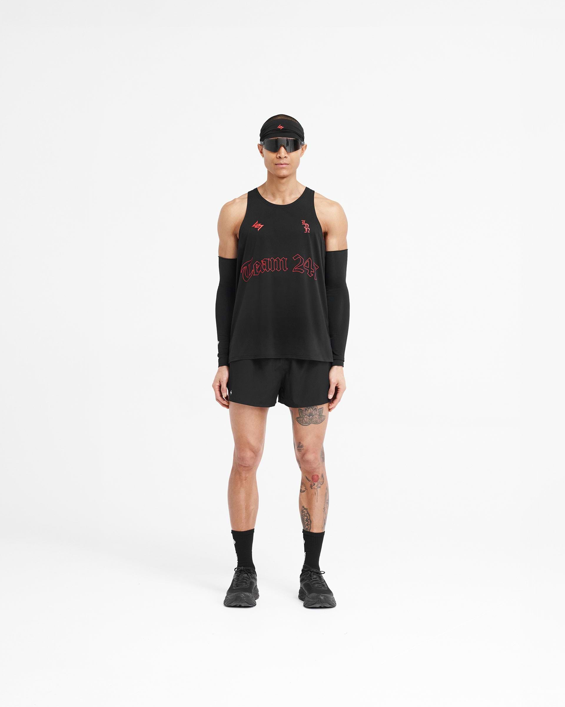 247 London Singlet - Schwarz