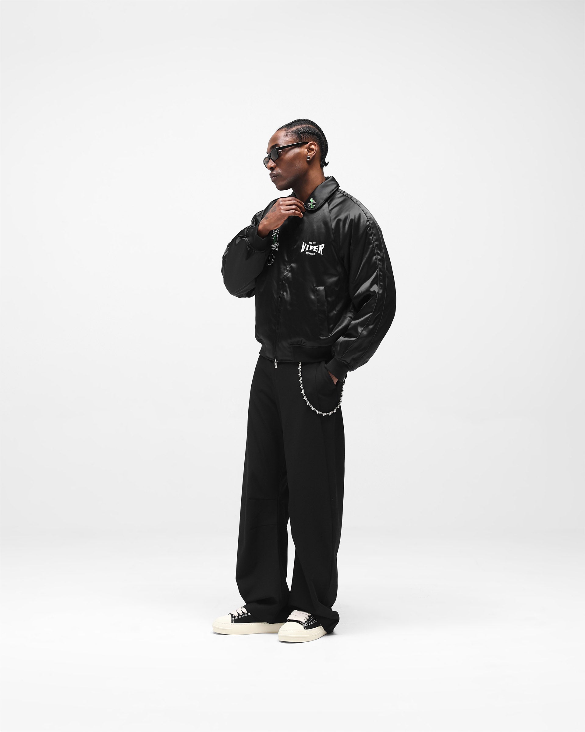 Represent x Viper Souvenir Jacket - Jet Black