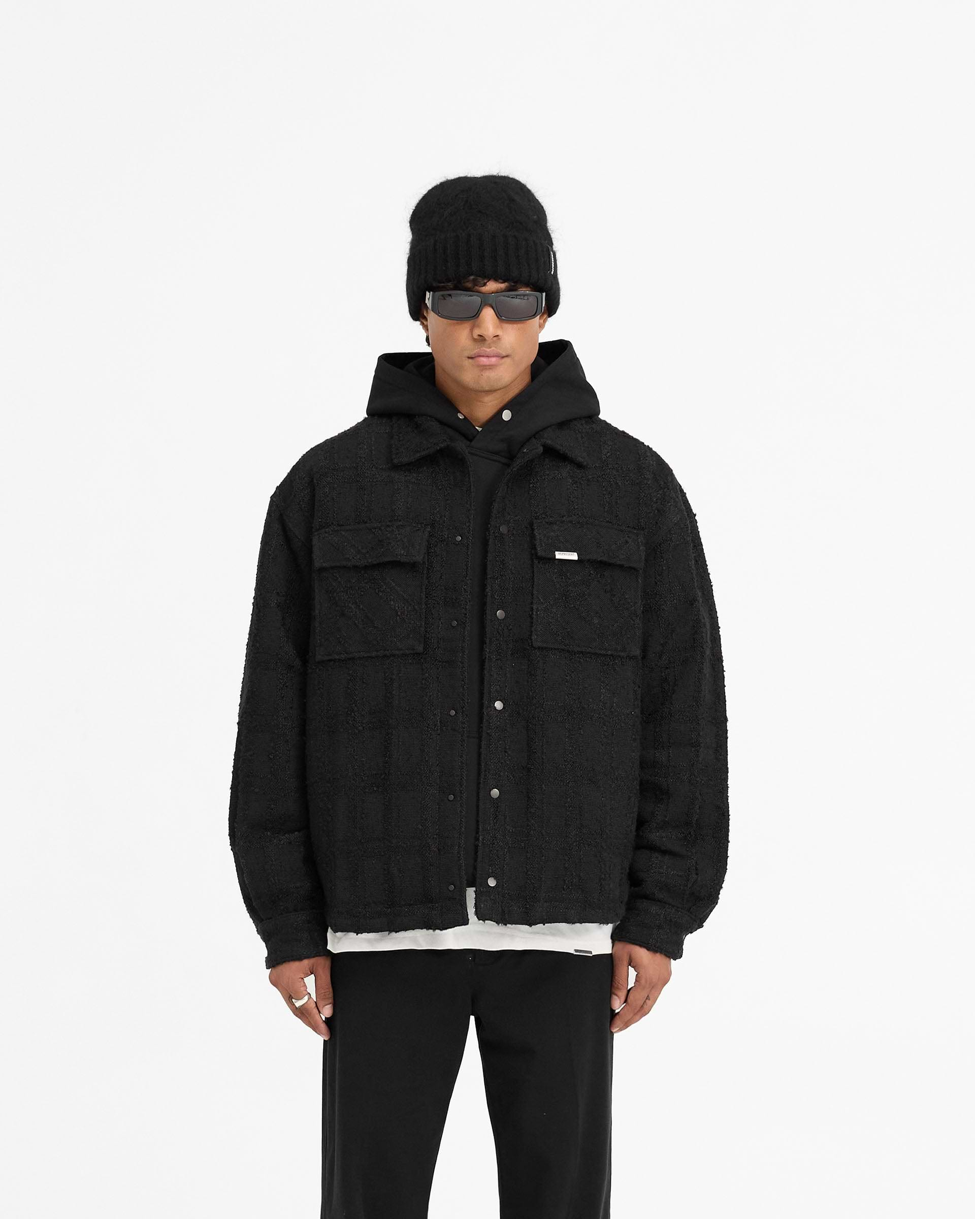 Wadded Overshirt - Noir