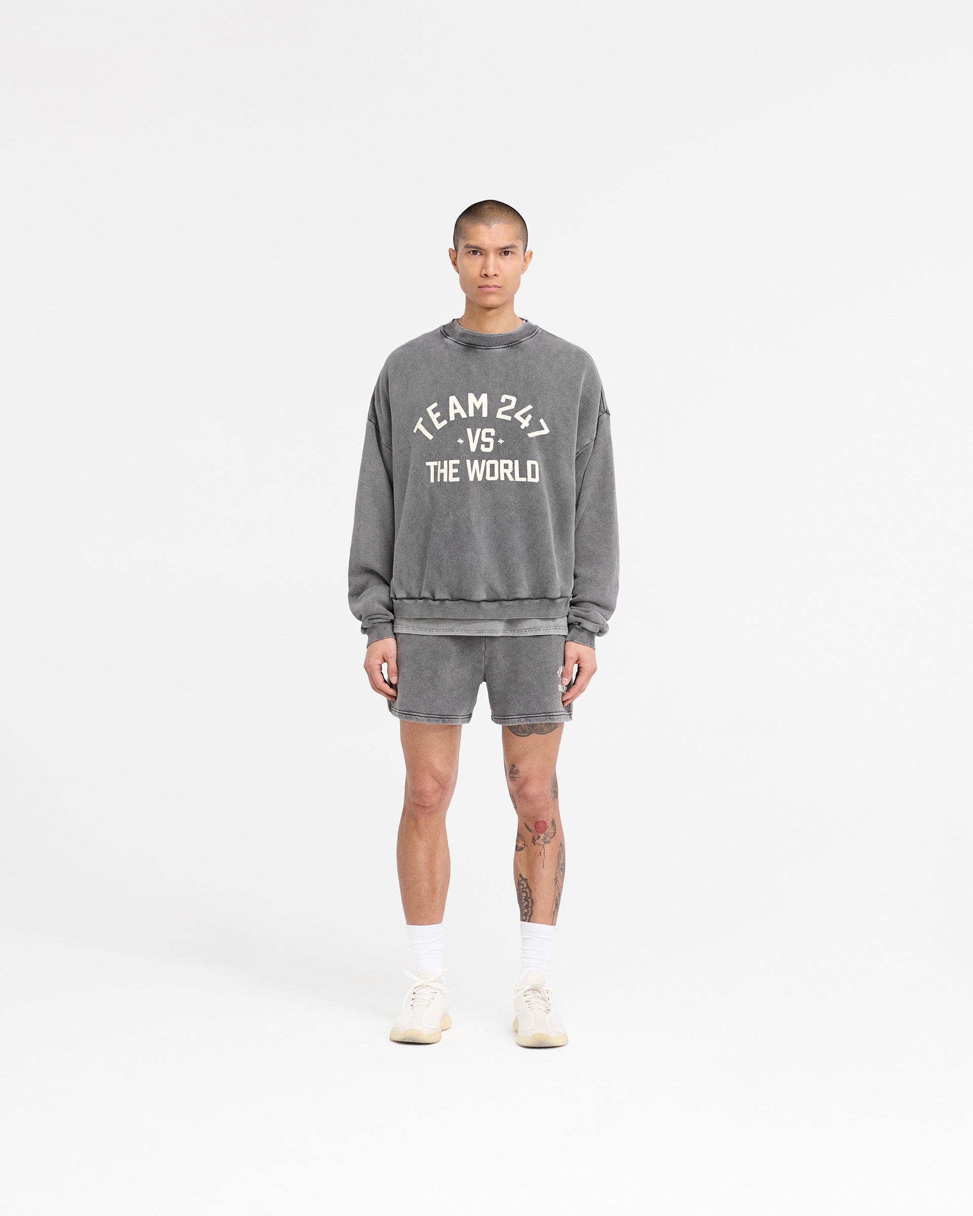 247 Vs The World Boxy Sweater - Zinn