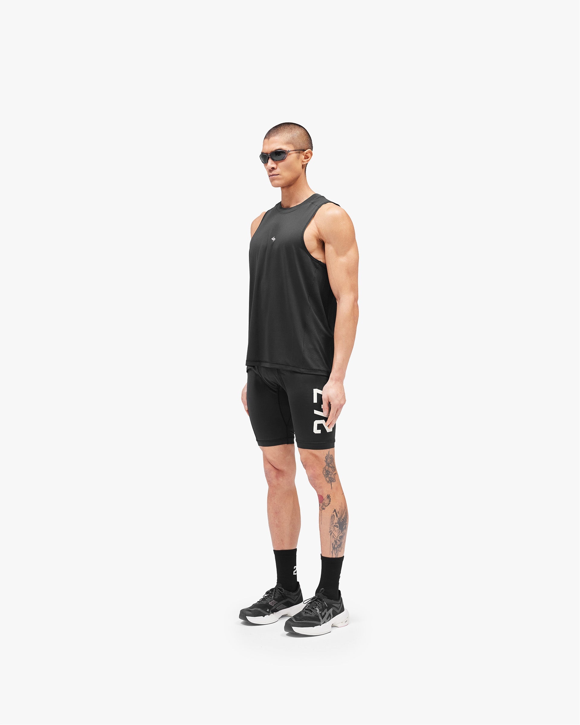 247 Cargo Half Tight - Jet Black