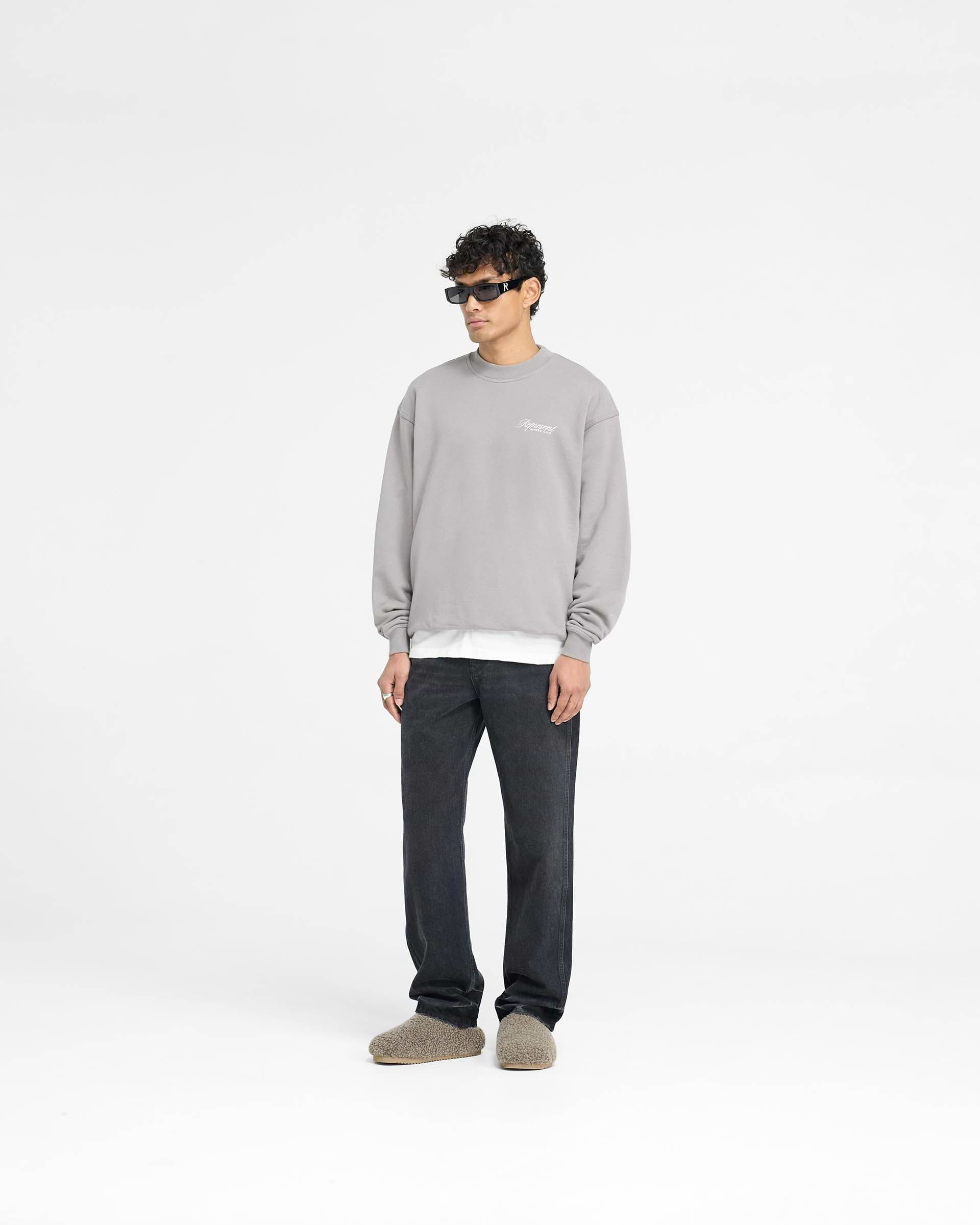 Represent Owners Club Script Sweater - Slate