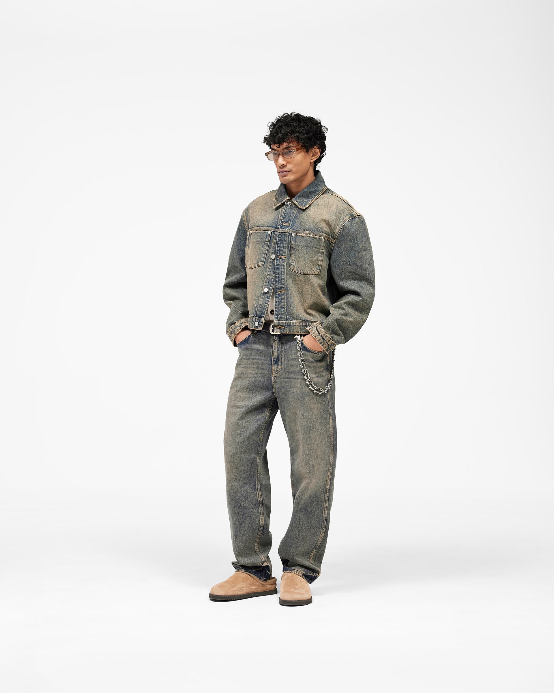 R3 Baggy Denim - Blue Cream