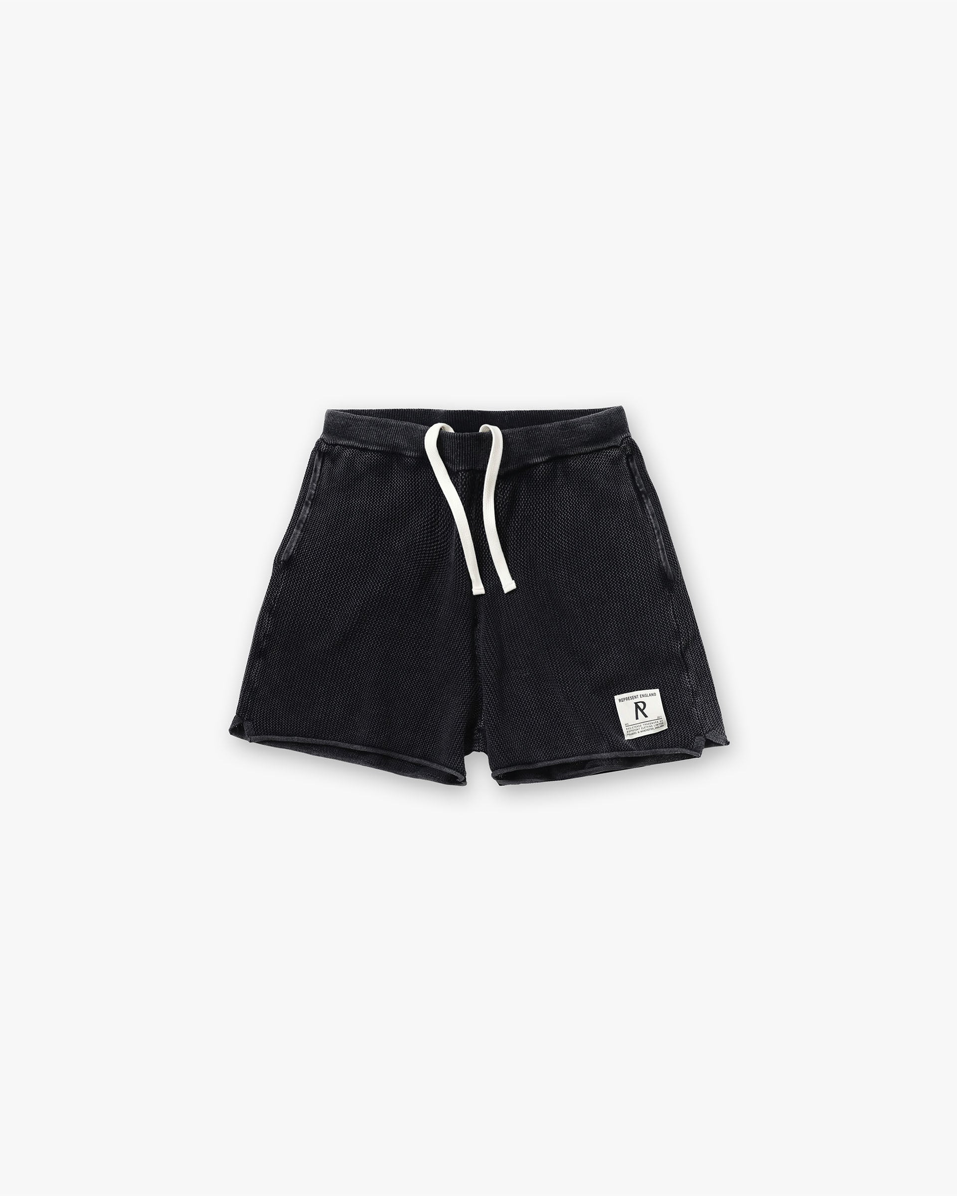 Knitted Varsity Shorts - Vintage Grey