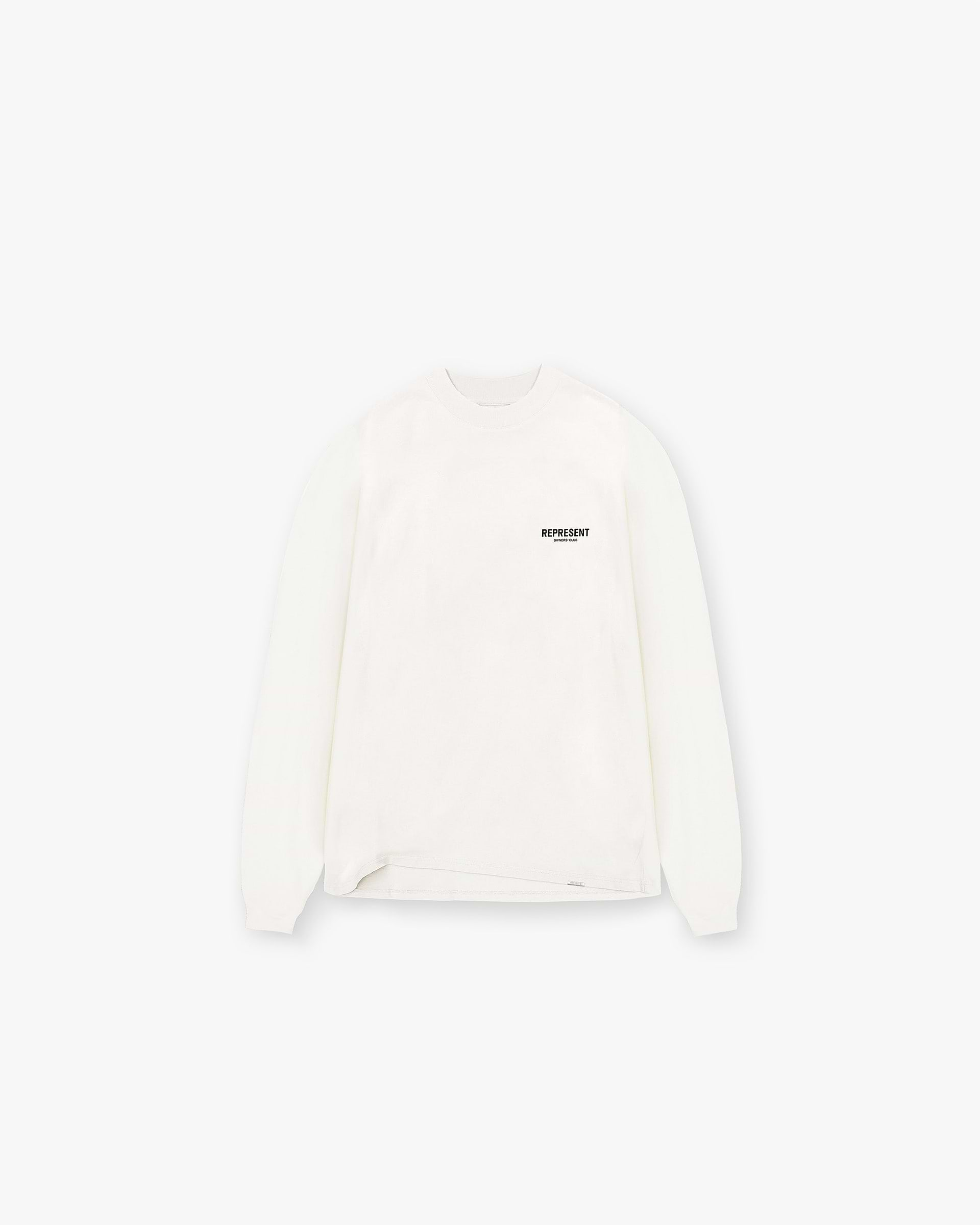 Represent Owners Club Long Sleeve T-Shirt - Flat White